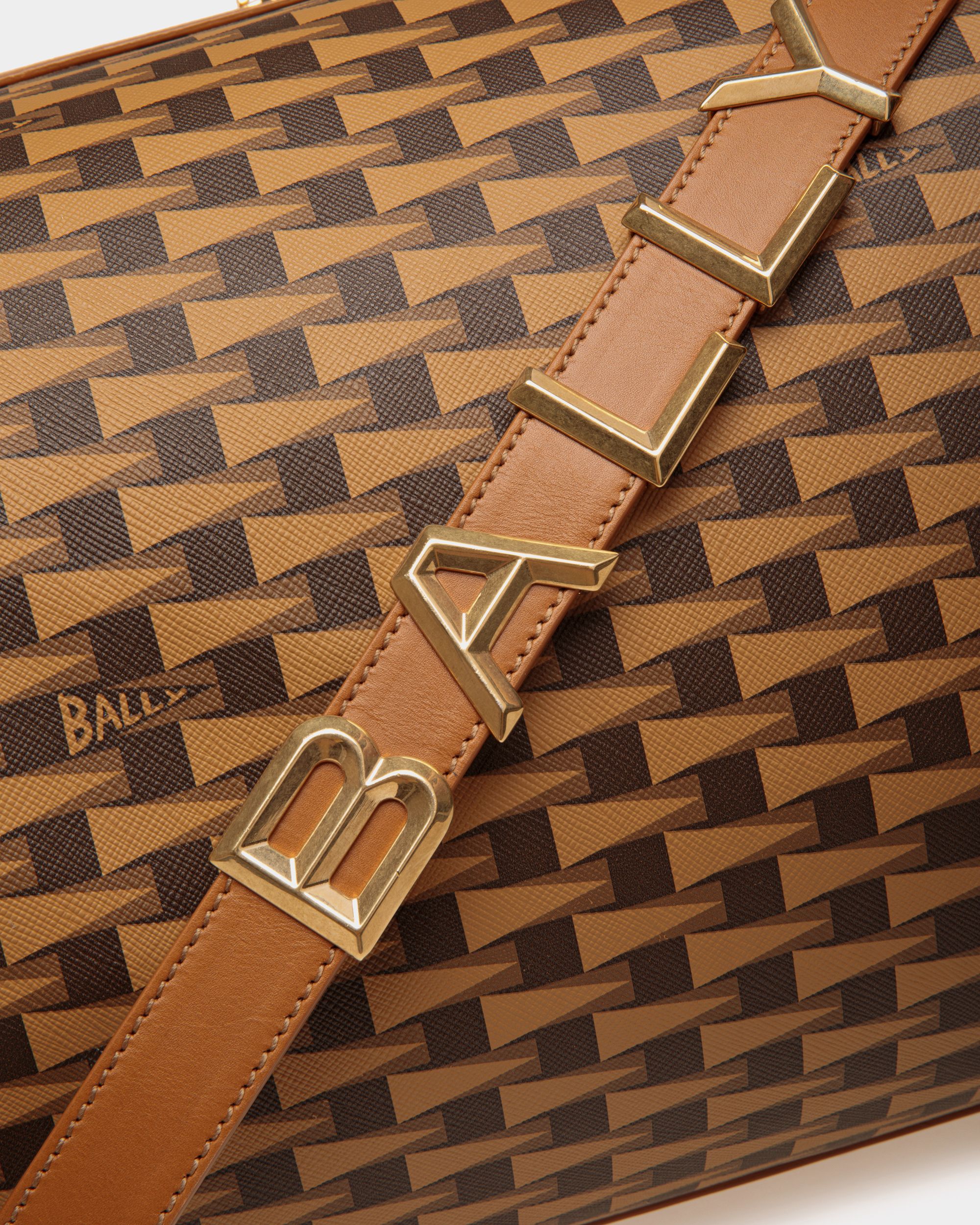 Big Gym Bag In Brown TPU - Men's - Bally - 05