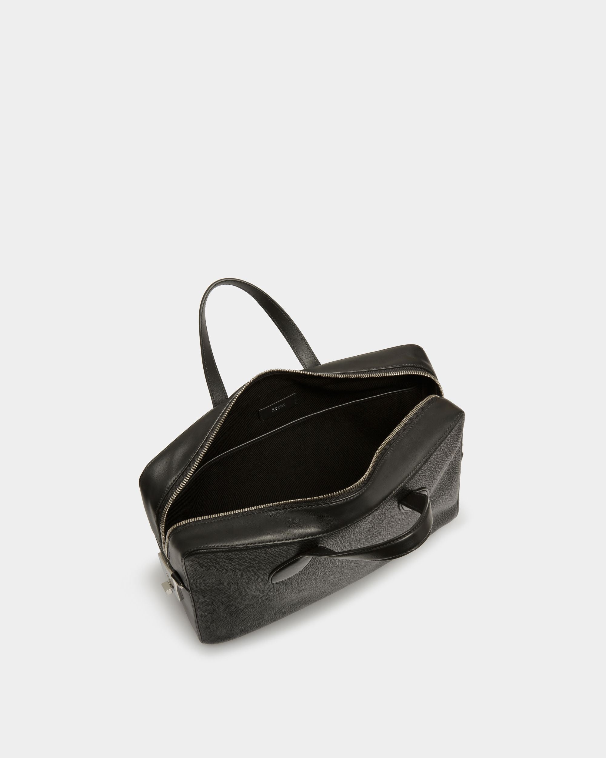 Lago Briefcase In Black Leather - Men's - Bally - 05