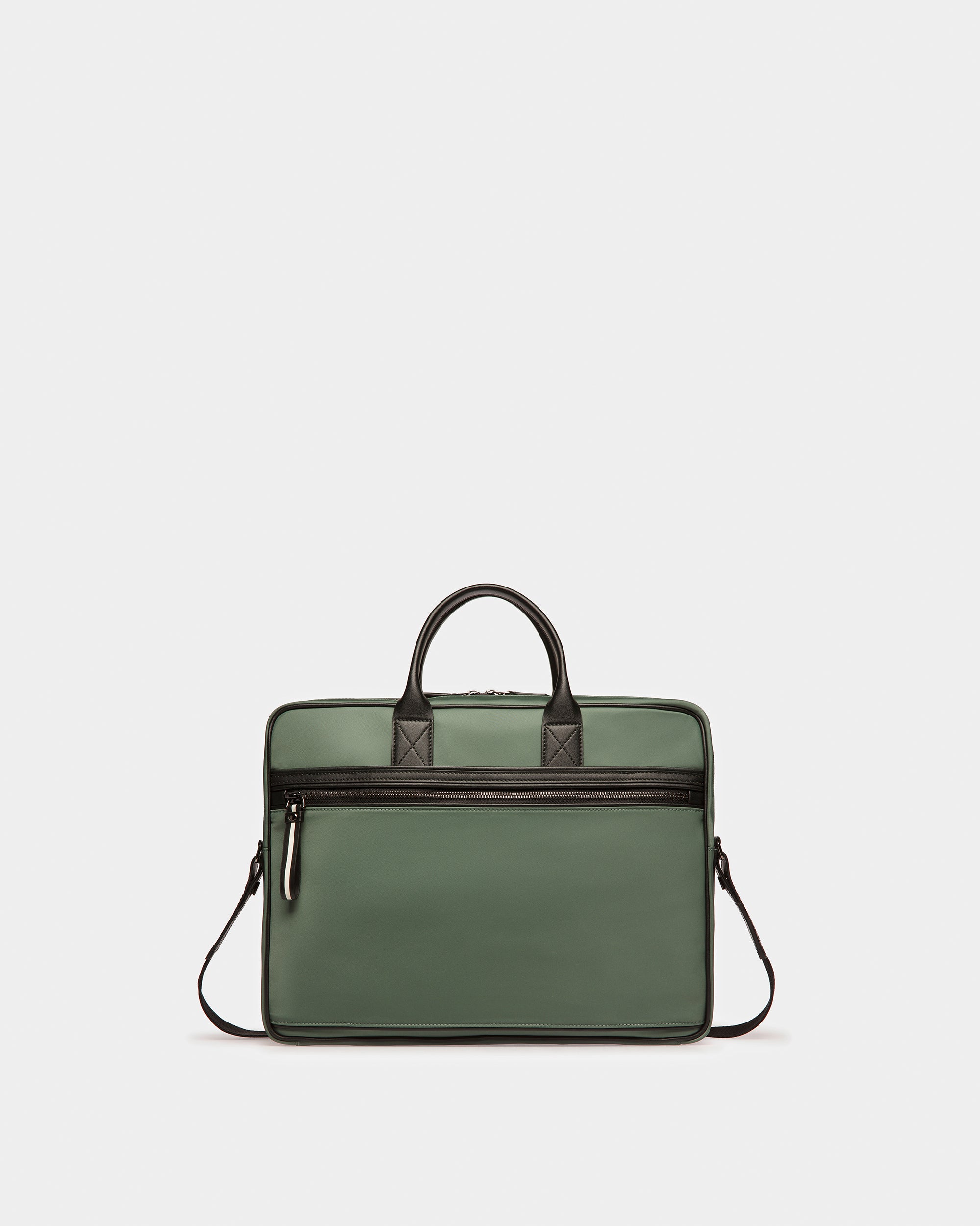 Faldy Nylon Business Bag In Sage - Men's - Bally - 03
