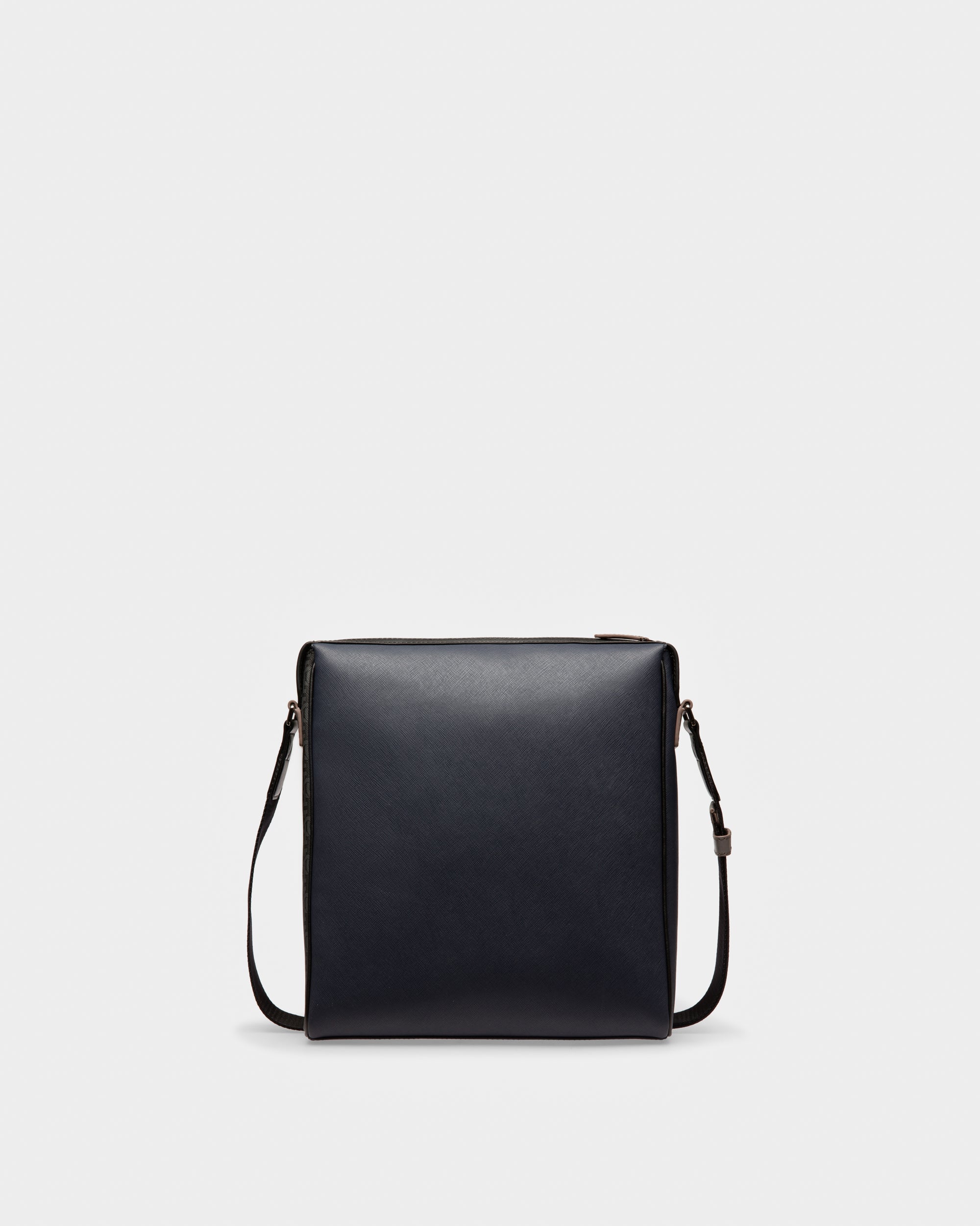 Mecoy Leather Crossbody Bag In Navy - Men's - Bally - 03