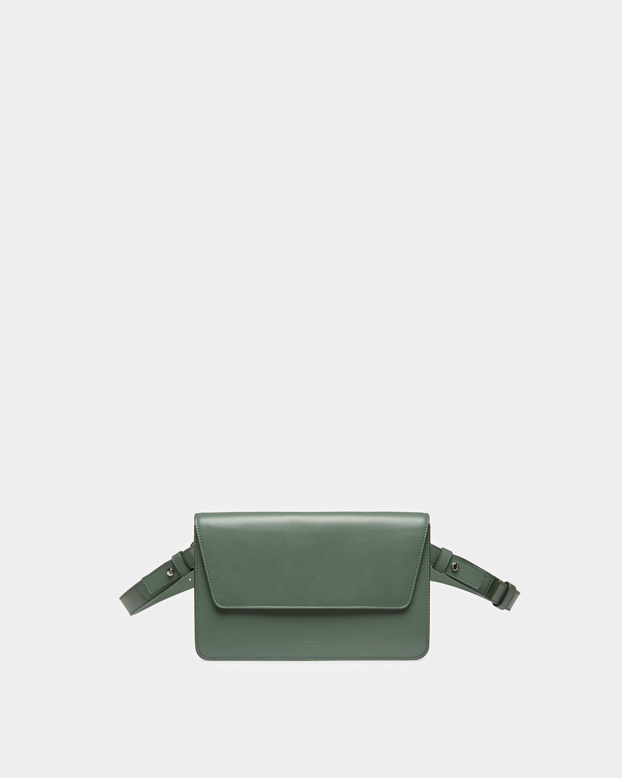 Acres Leather Crossbody In Sage - Men's - Bally - 01