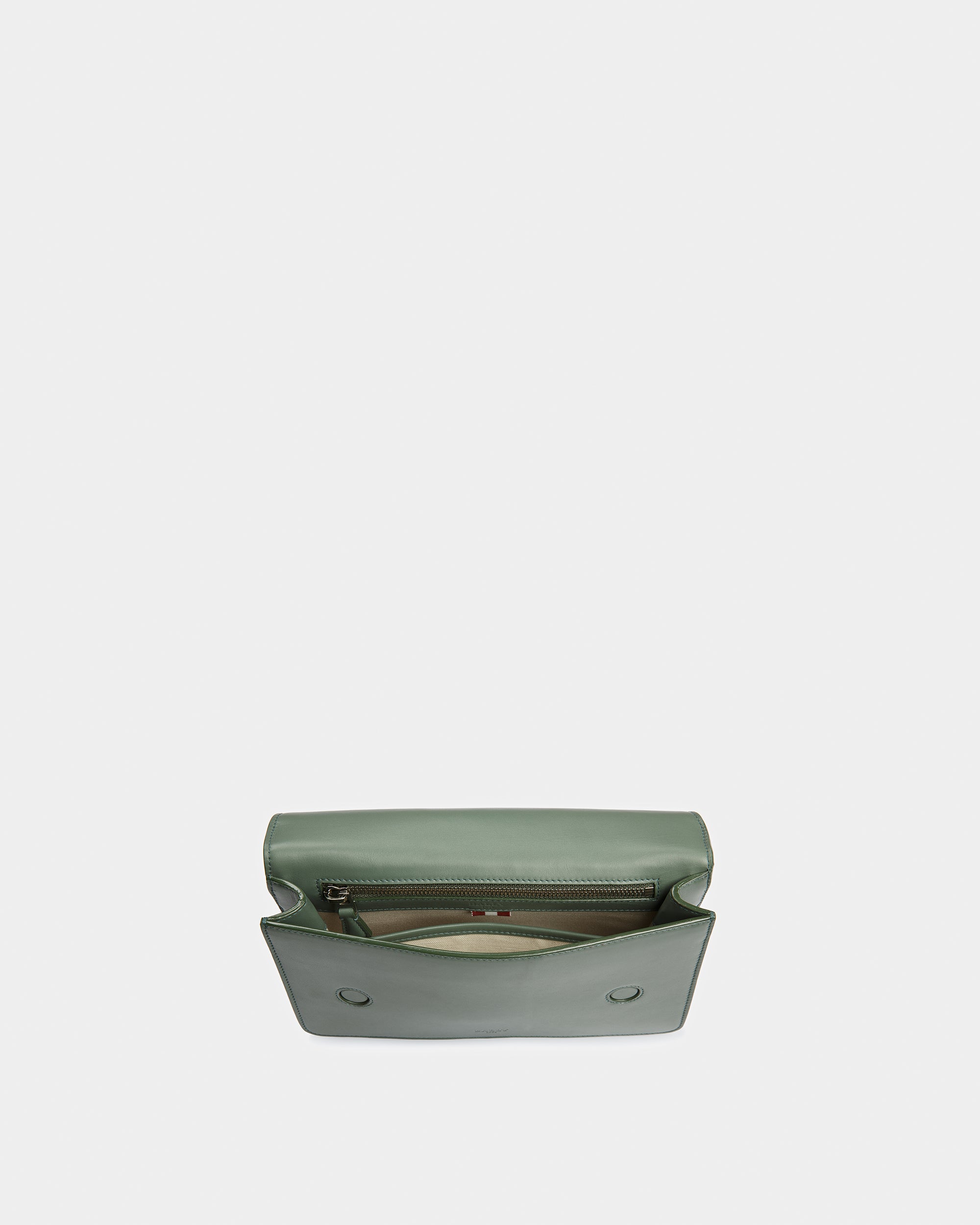 Acres Leather Crossbody In Sage - Men's - Bally - 04