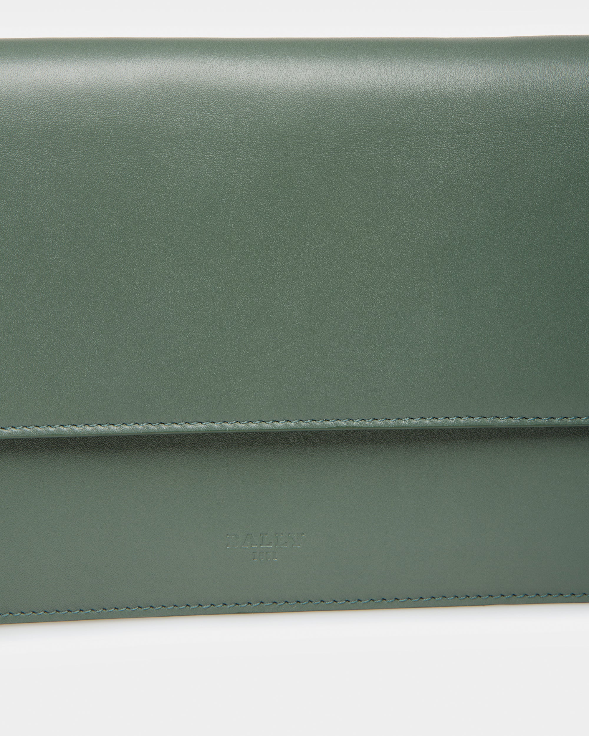 Acres Leather Crossbody In Sage - Men's - Bally - 05