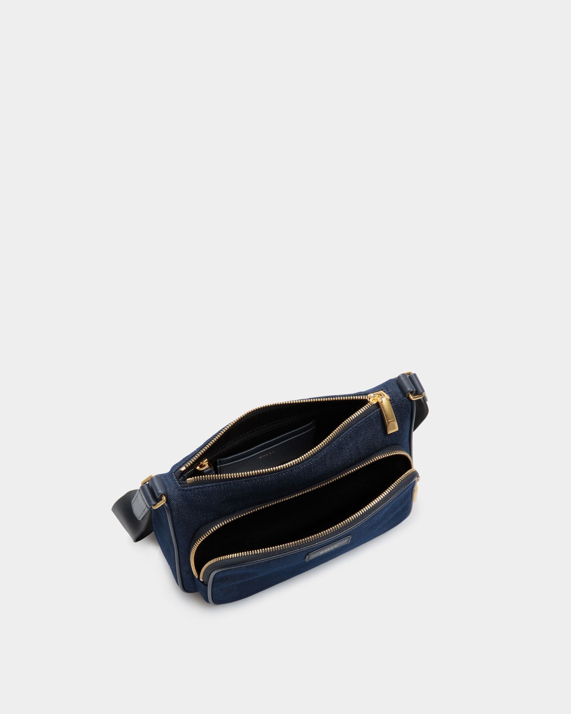 Bar Crossbody Bag in Canvas And Leather - Men's - Bally - 04