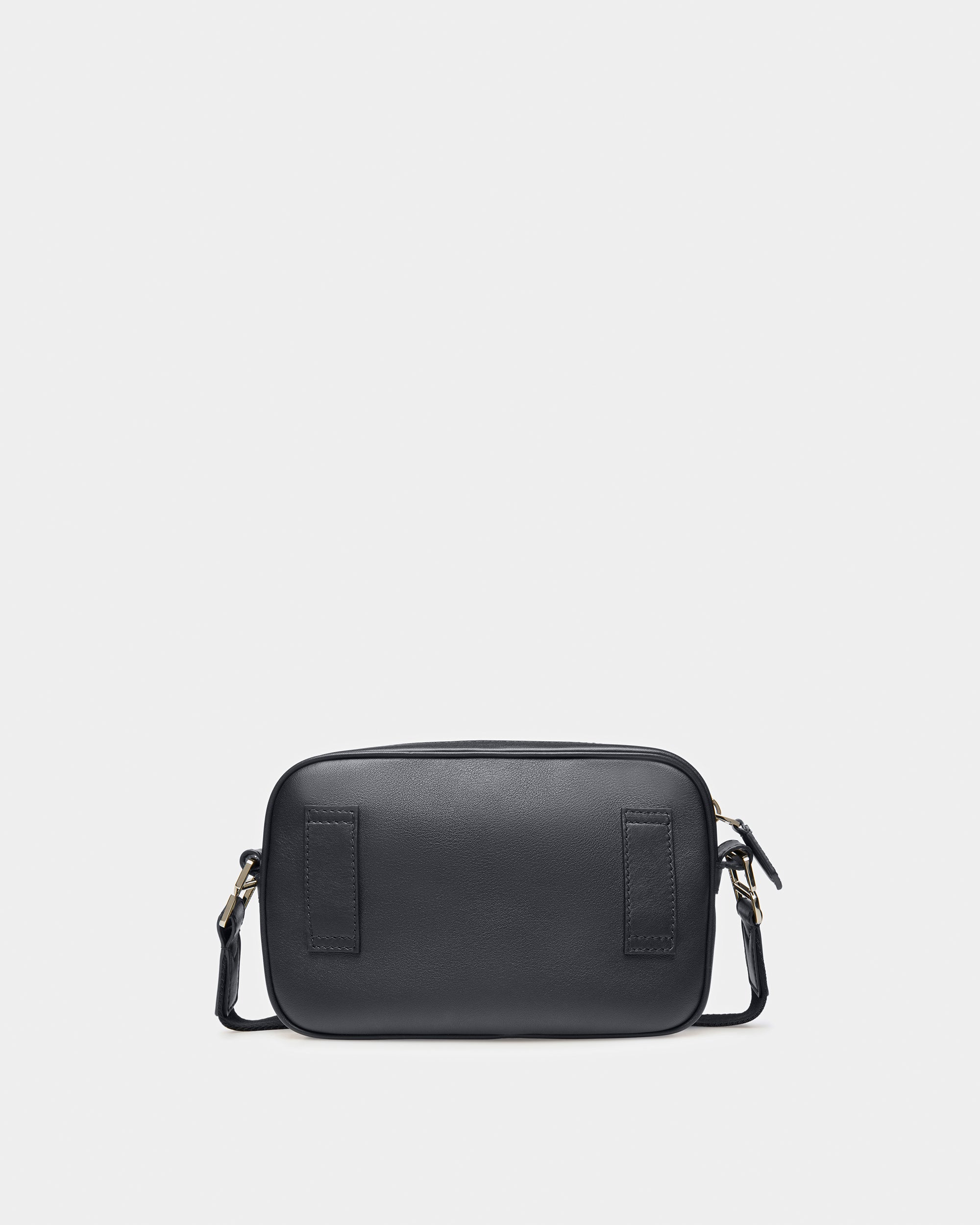 Hal Leather Crossbody In Midnight Blue And Light Blue - Men's - Bally - 03