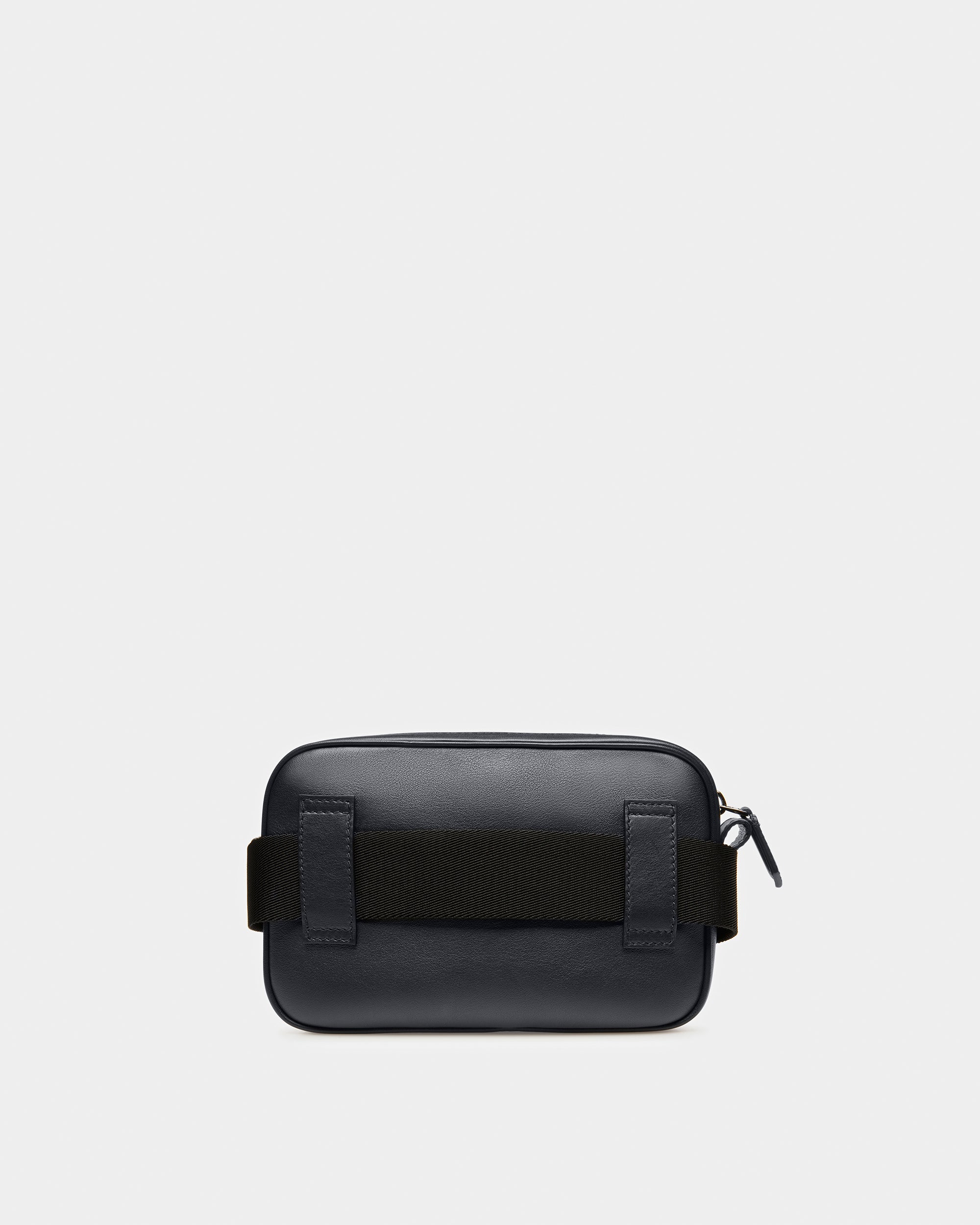 Hal Leather Crossbody In Midnight Blue And Light Blue - Men's - Bally - 07