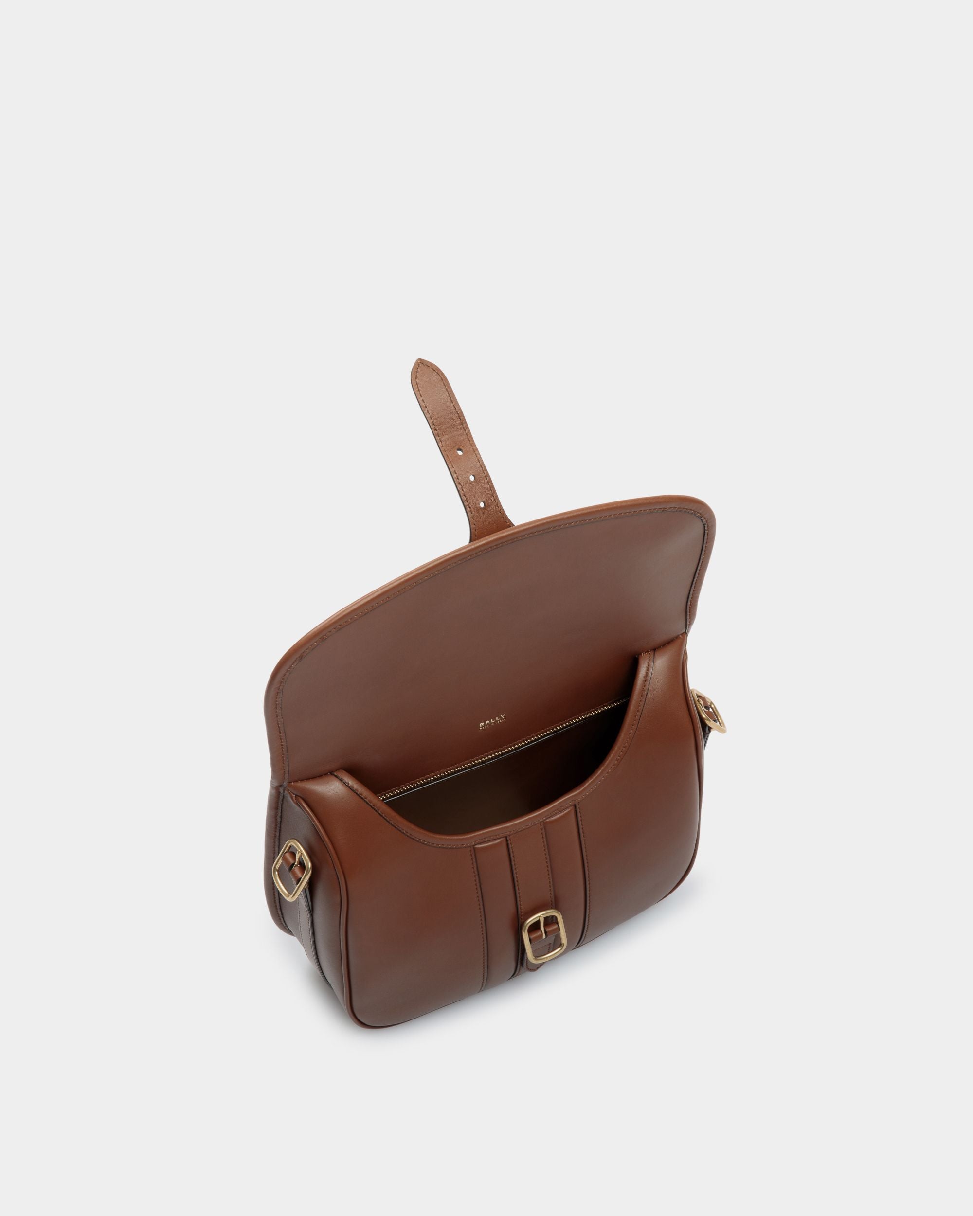 Beckett Crossbody Bag in Brown Leather - Men's - Bally - 04