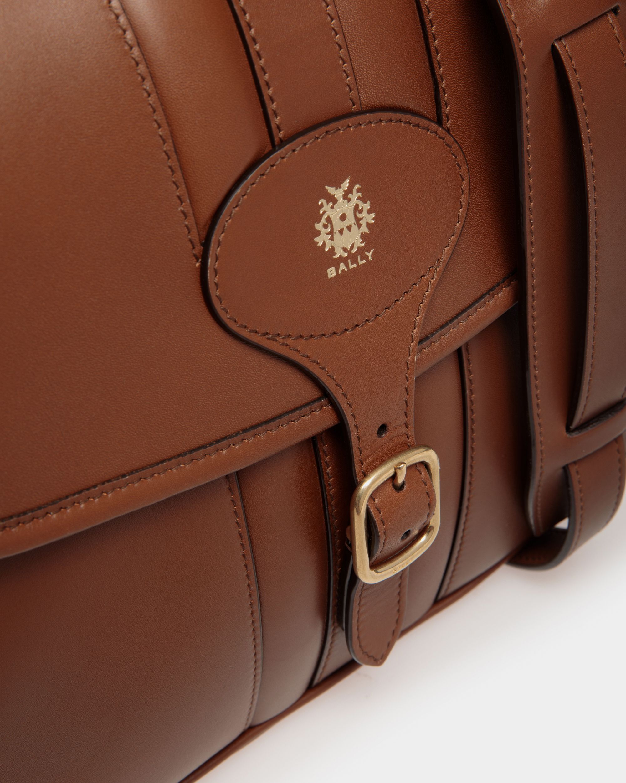 Beckett Crossbody Bag in Brown Leather - Men's - Bally - 05