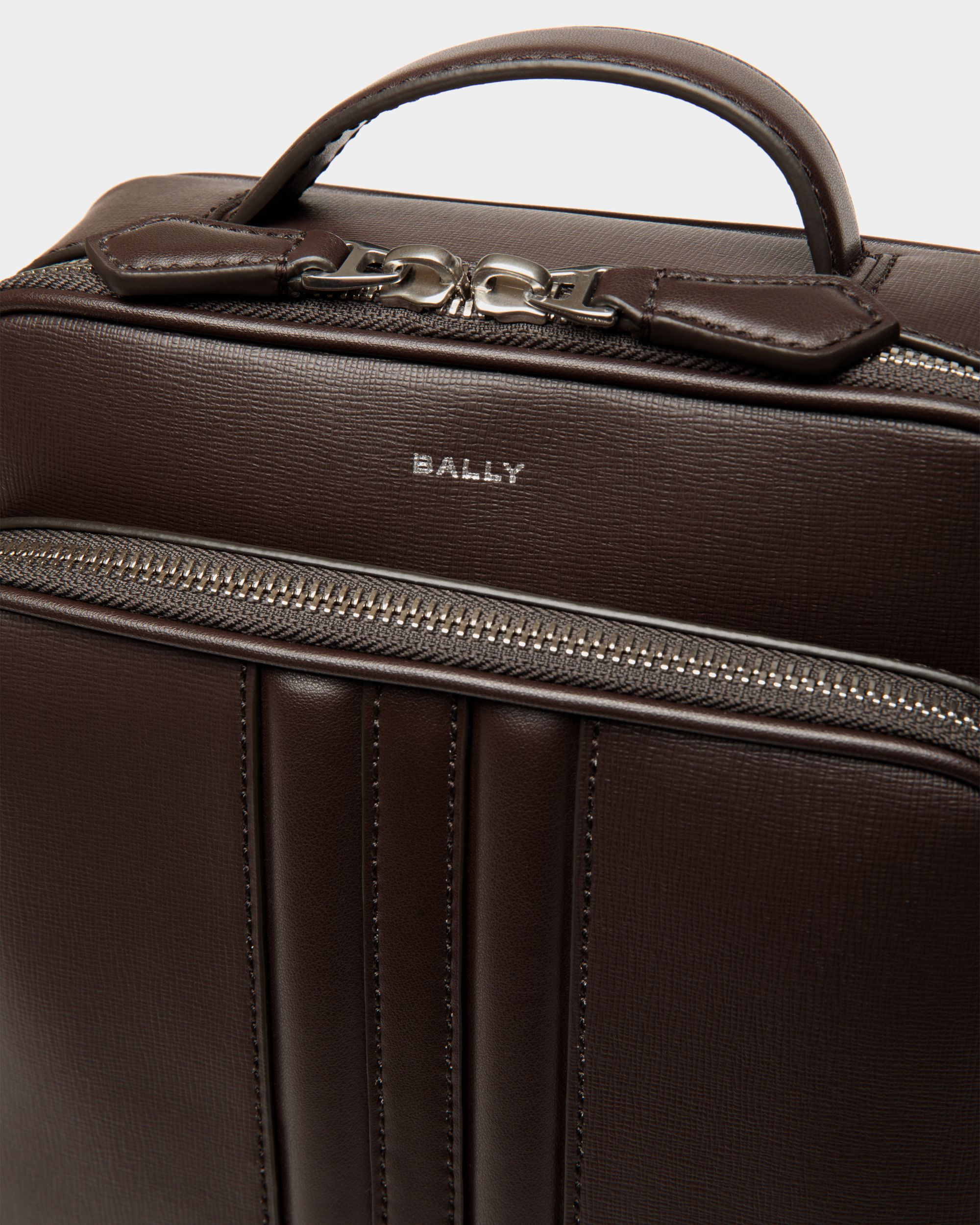 Mythos Crossbody Bag in Ebano Recycled Leather - Men's - Bally - 05