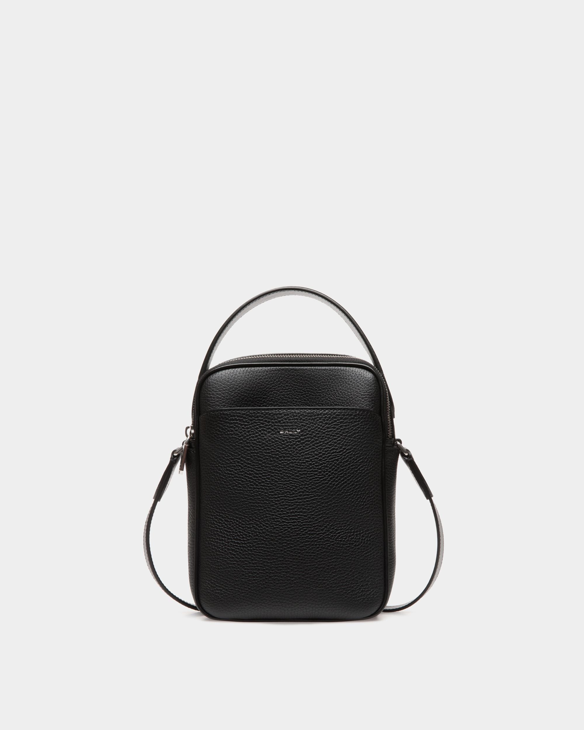 Oeden Crossbody Bag In Black Leather - Men's - Bally - 01