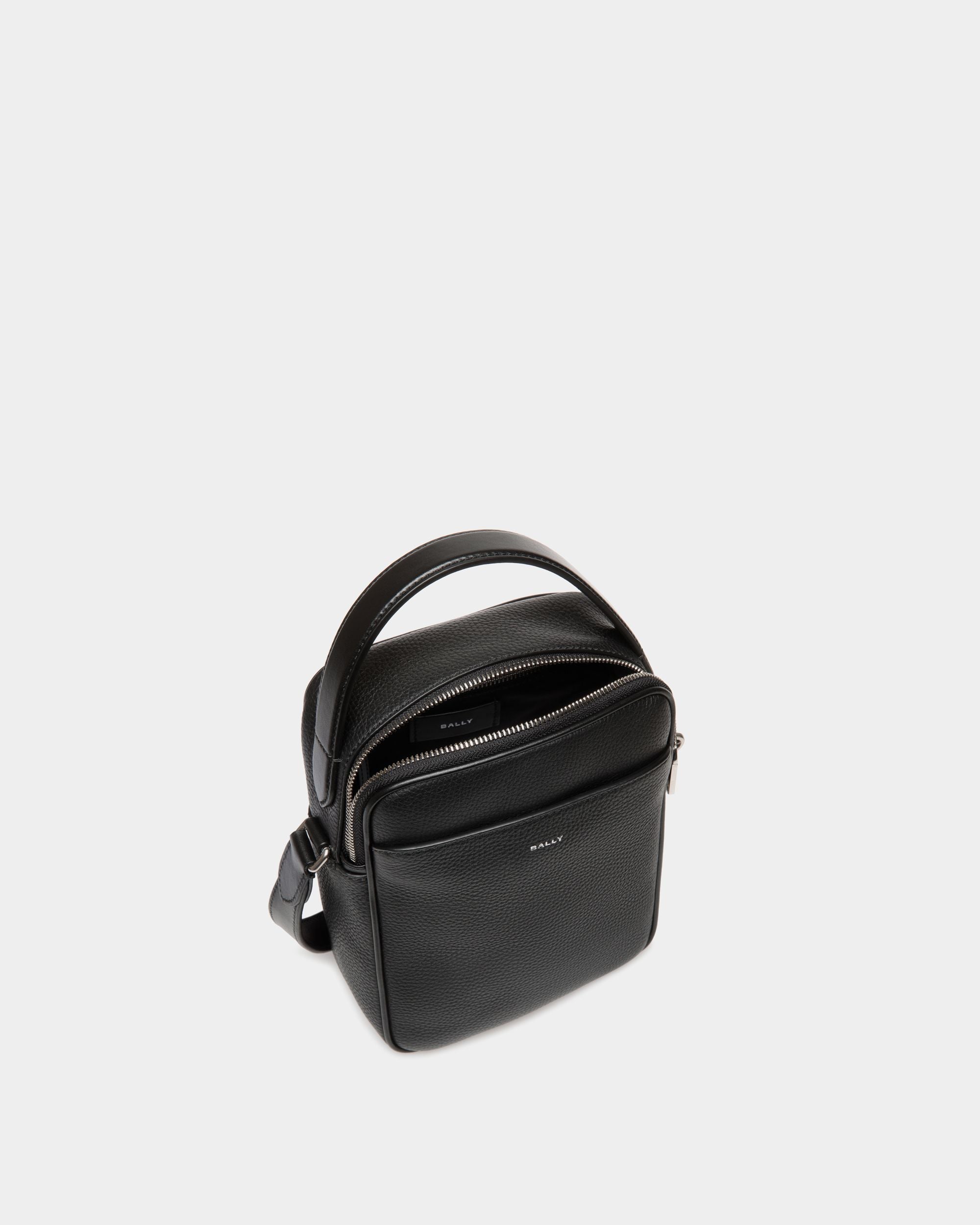 Oeden Crossbody Bag In Black Leather - Men's - Bally - 04
