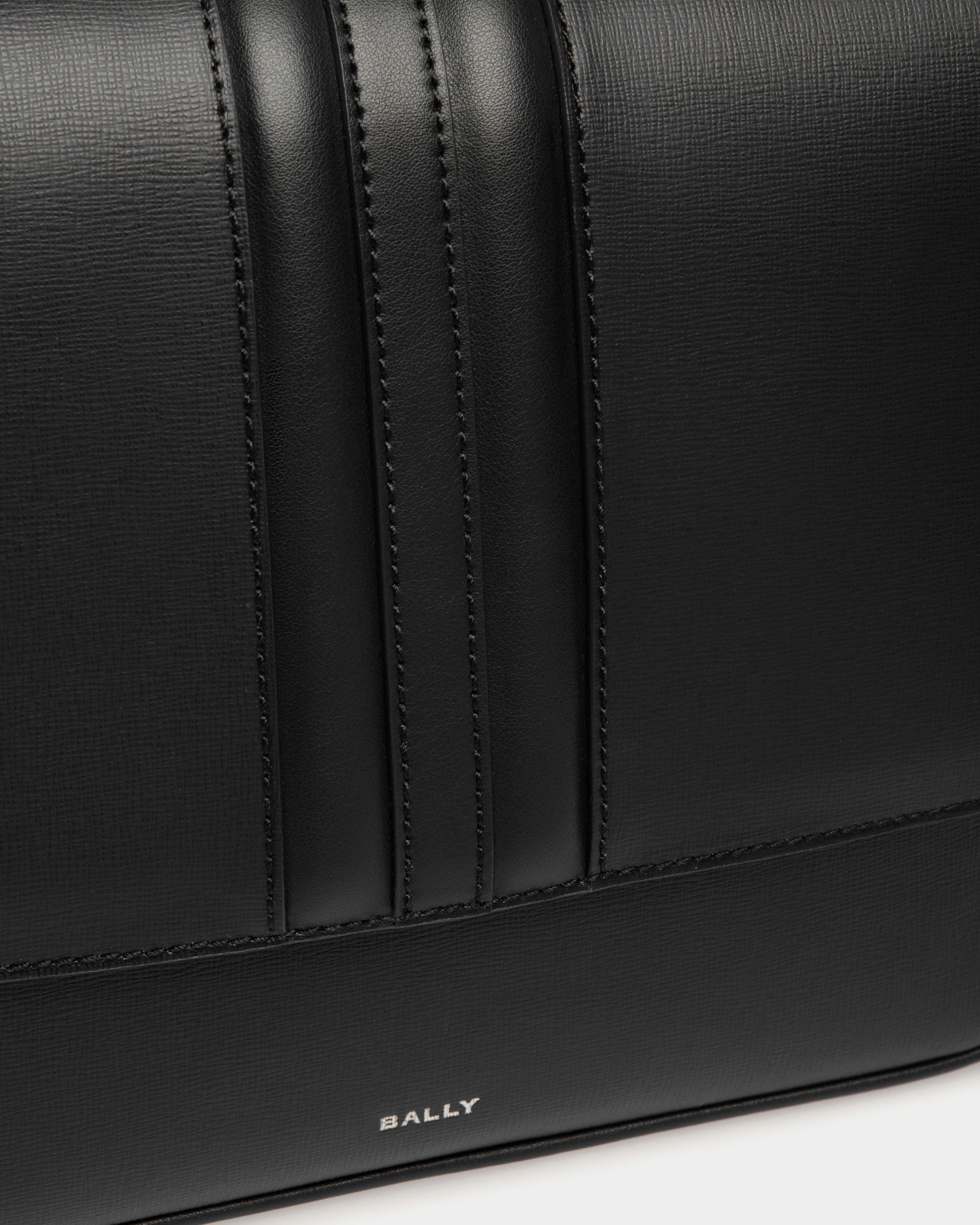 Mythos Crossbody Bag in Black Recycled Leather - Men's - Bally - 06