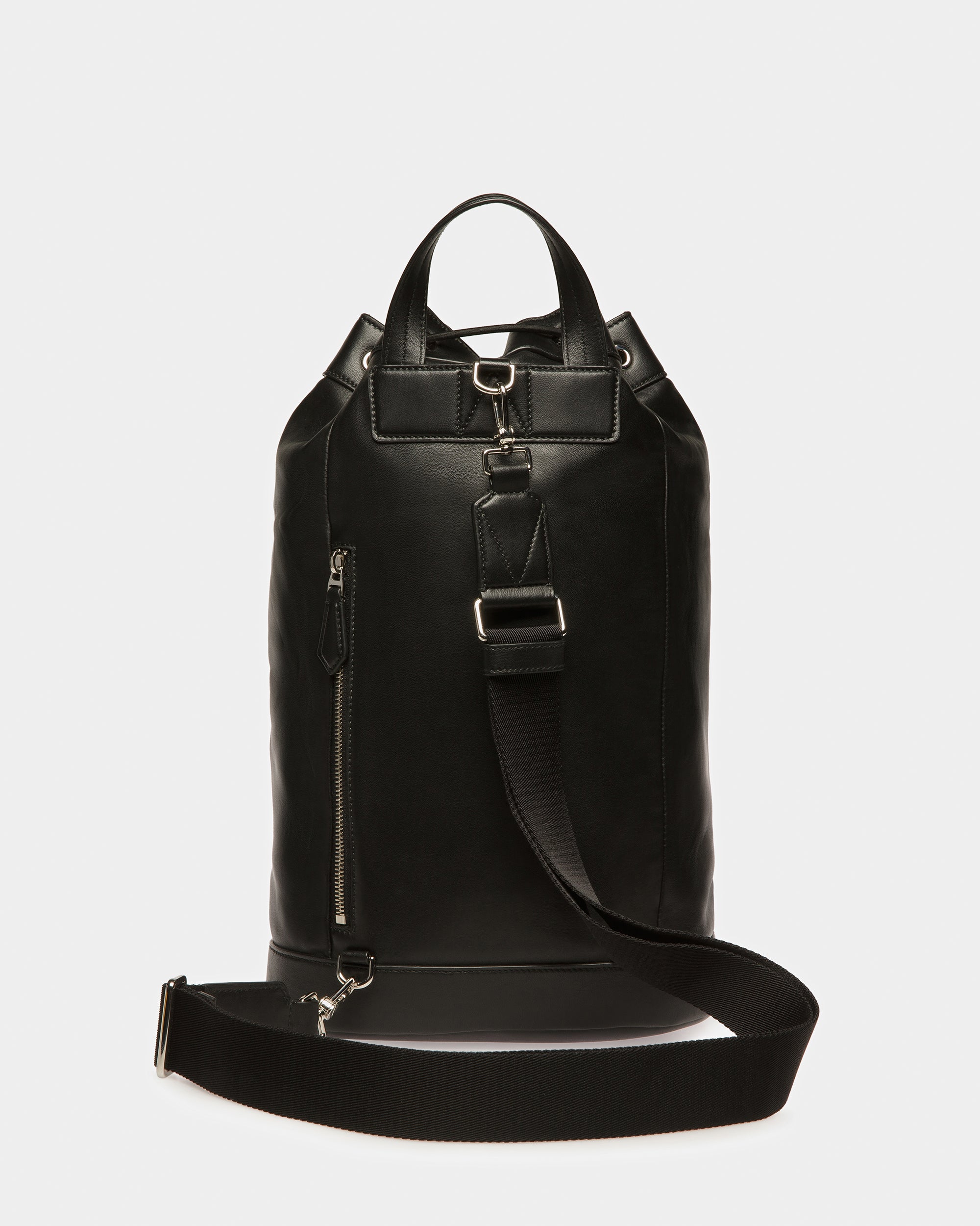 Azes Leather Sling Bag In Black - Men's - Bally - 03