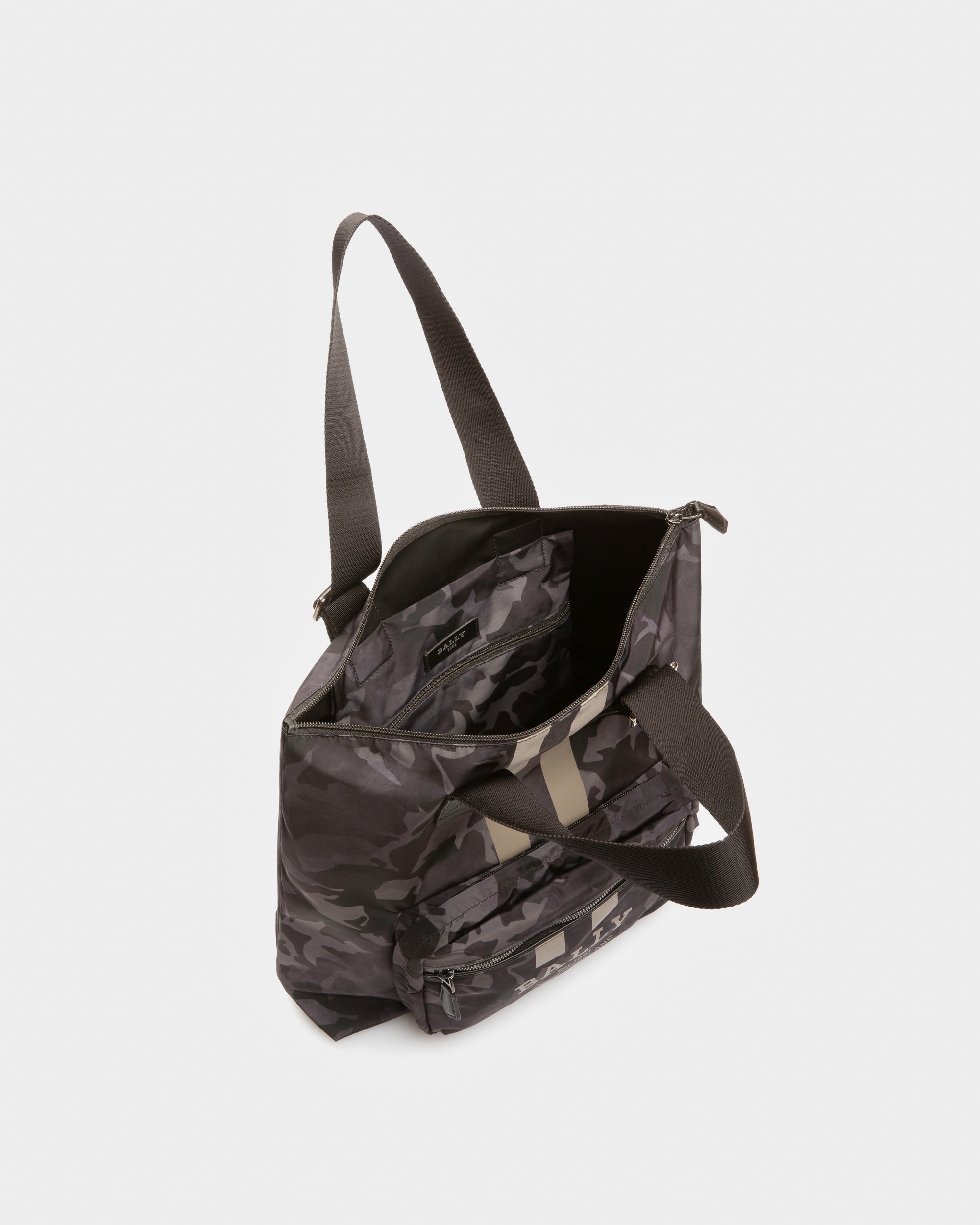 Fallie Nylon Tote In Black - Men's - Bally - 04