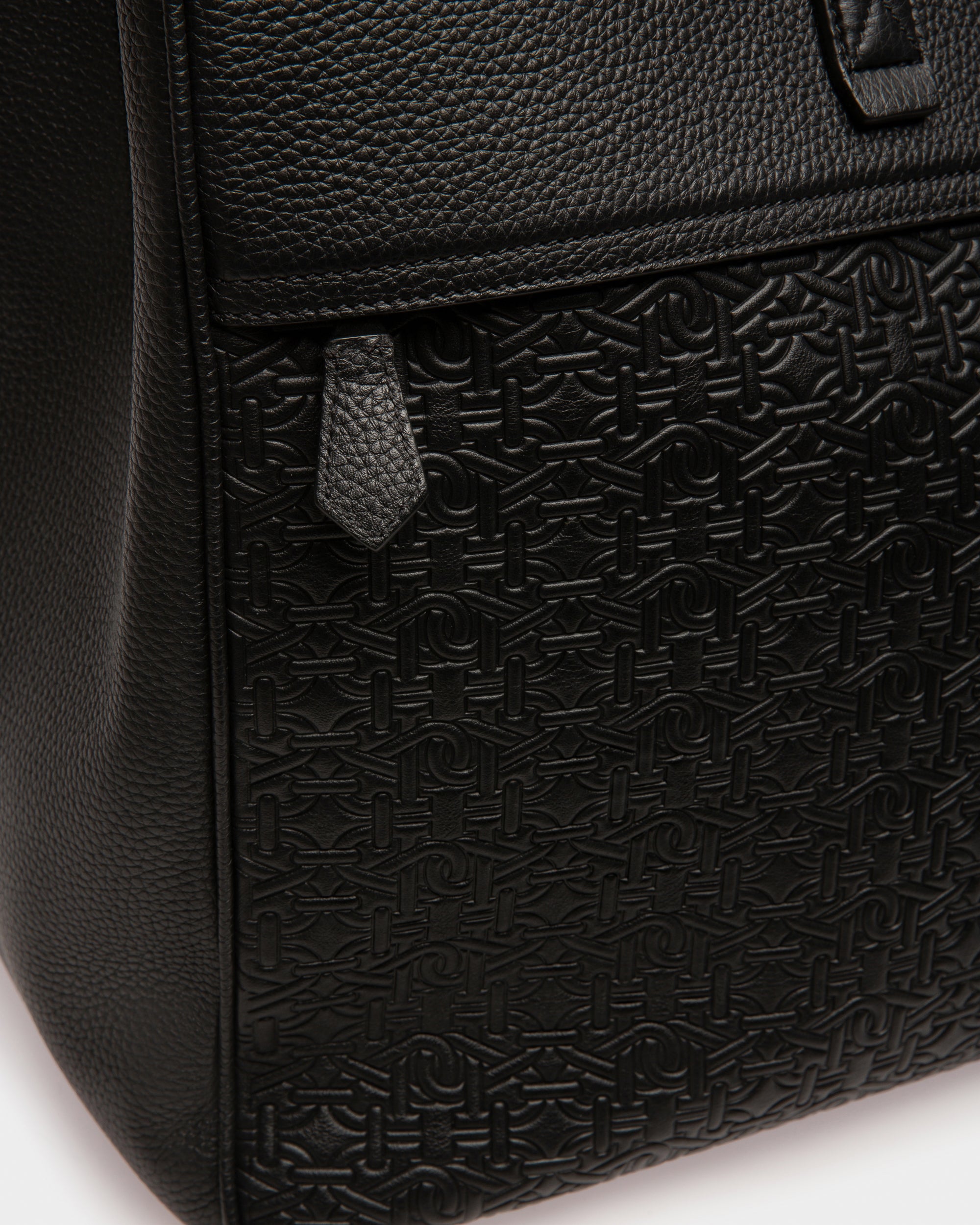 Brako Leather Tote In Black - Men's - Bally - 05