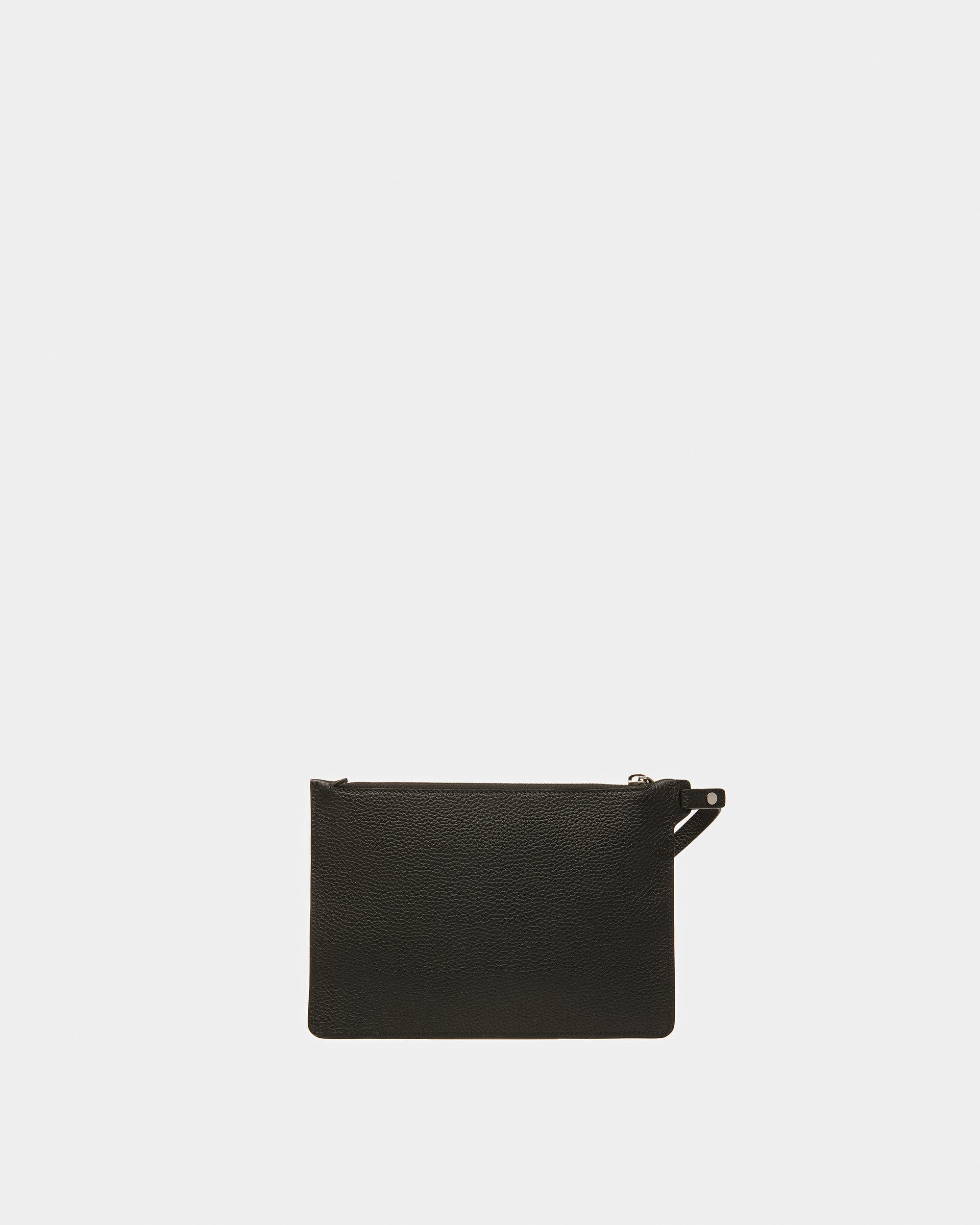 Havid Leather Tote In Black And Palladium - Men's - Bally - 07