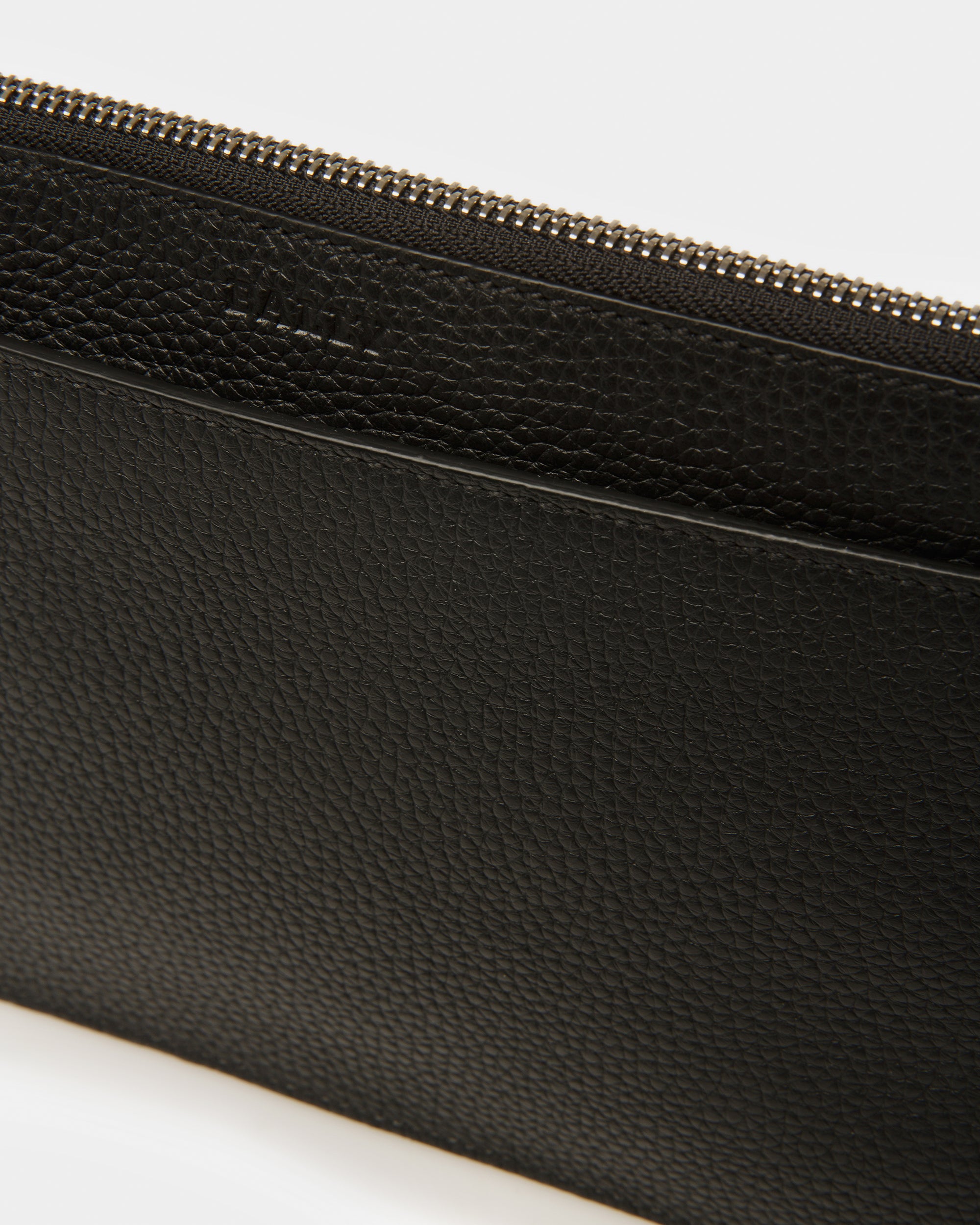 Havid Leather Tote In Black And Palladium - Men's - Bally - 08
