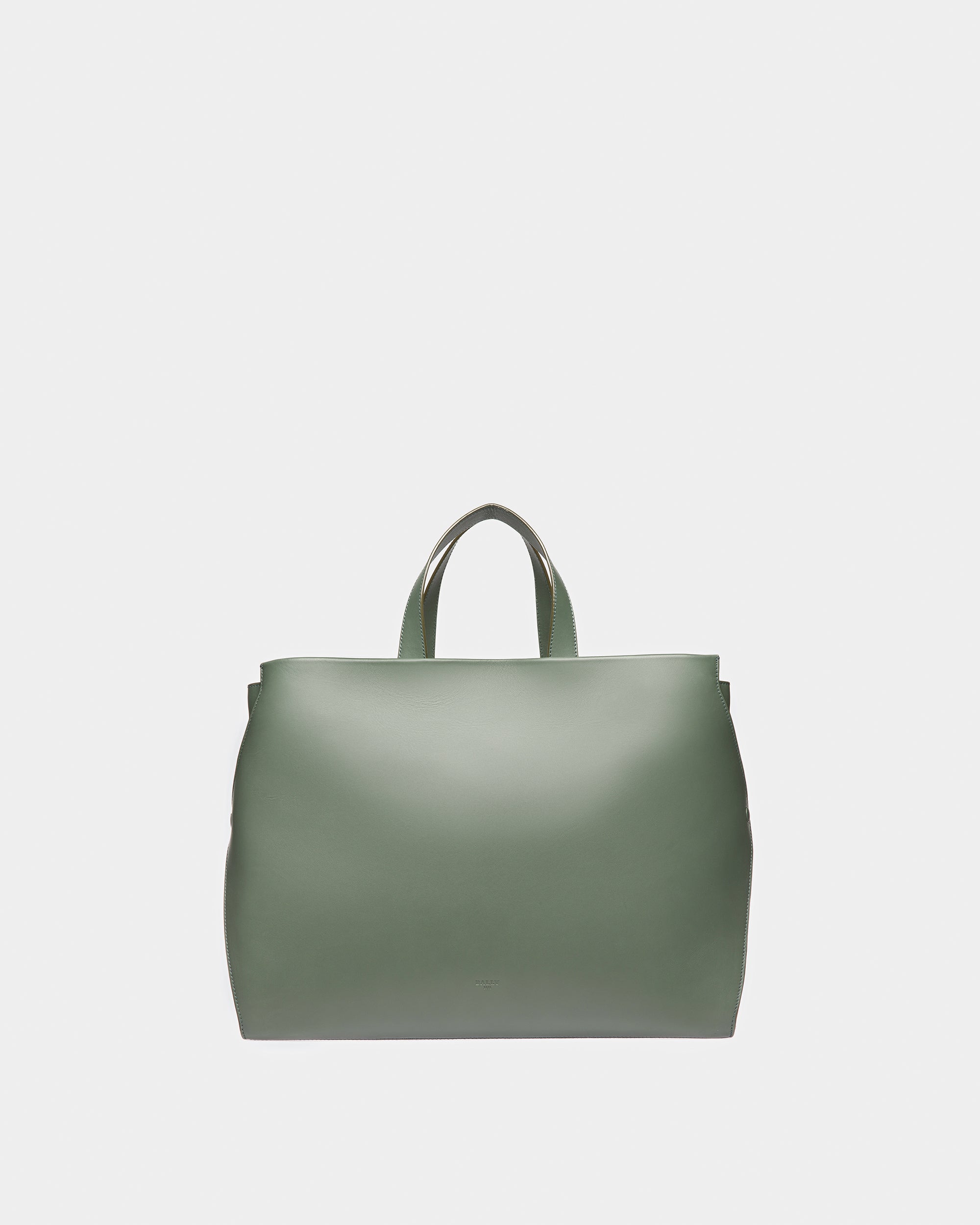 Arbona Leather Tote In Sage - Men's - Bally - 01