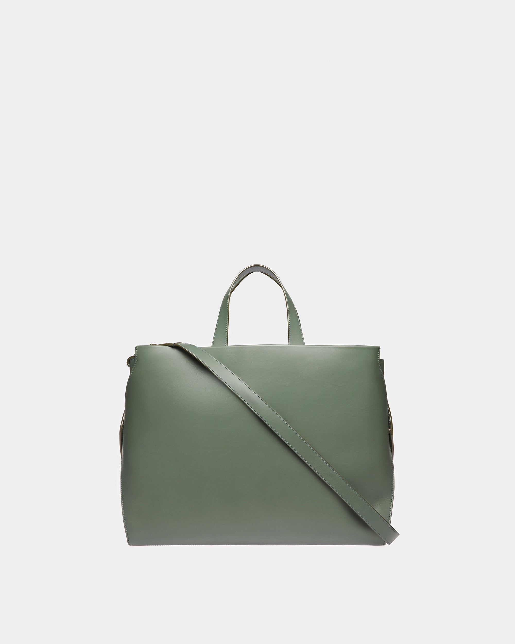 Arbona Leather Tote In Sage - Men's - Bally - 04