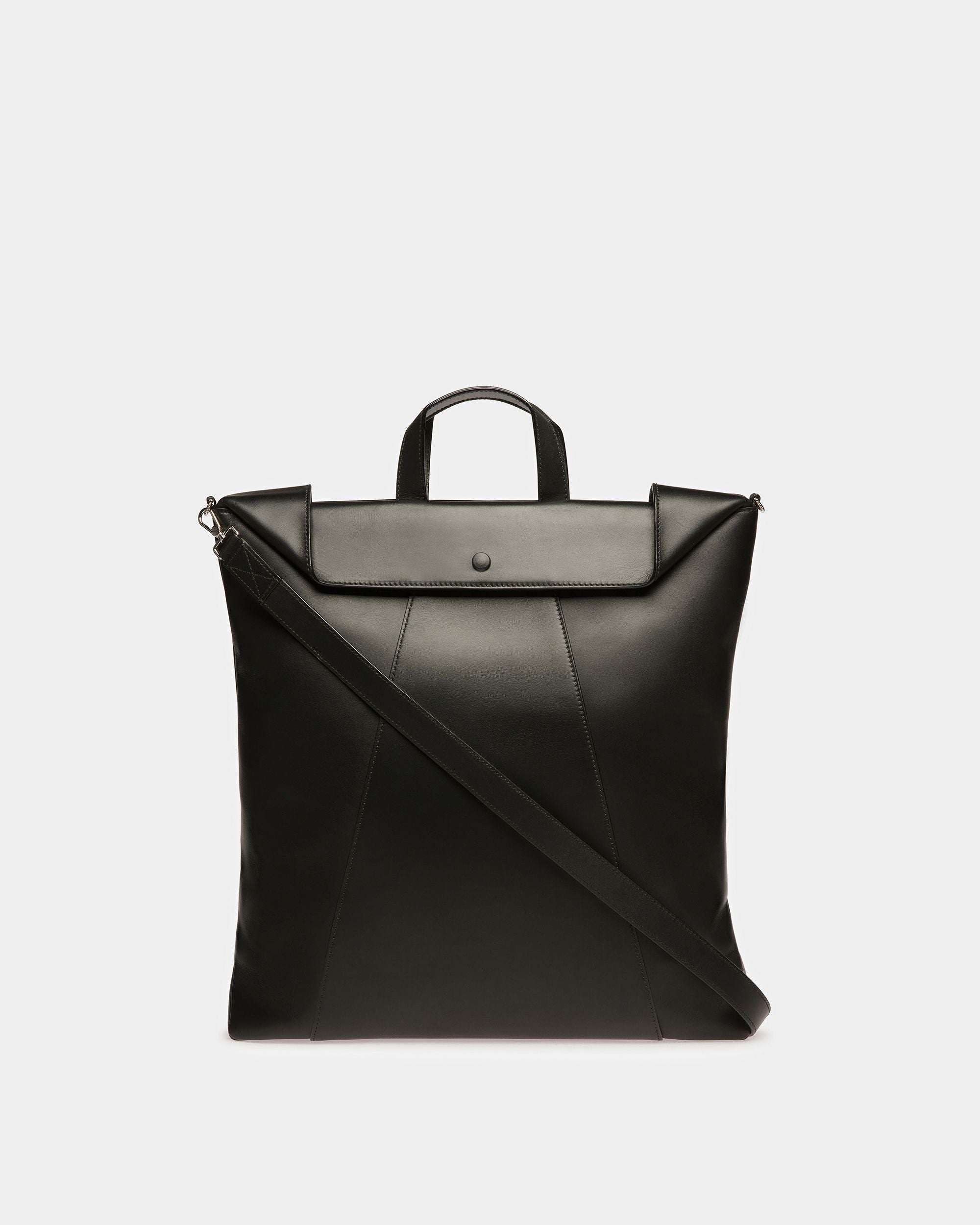 Ashy Leather Tote In Black - Men's - Bally - 03