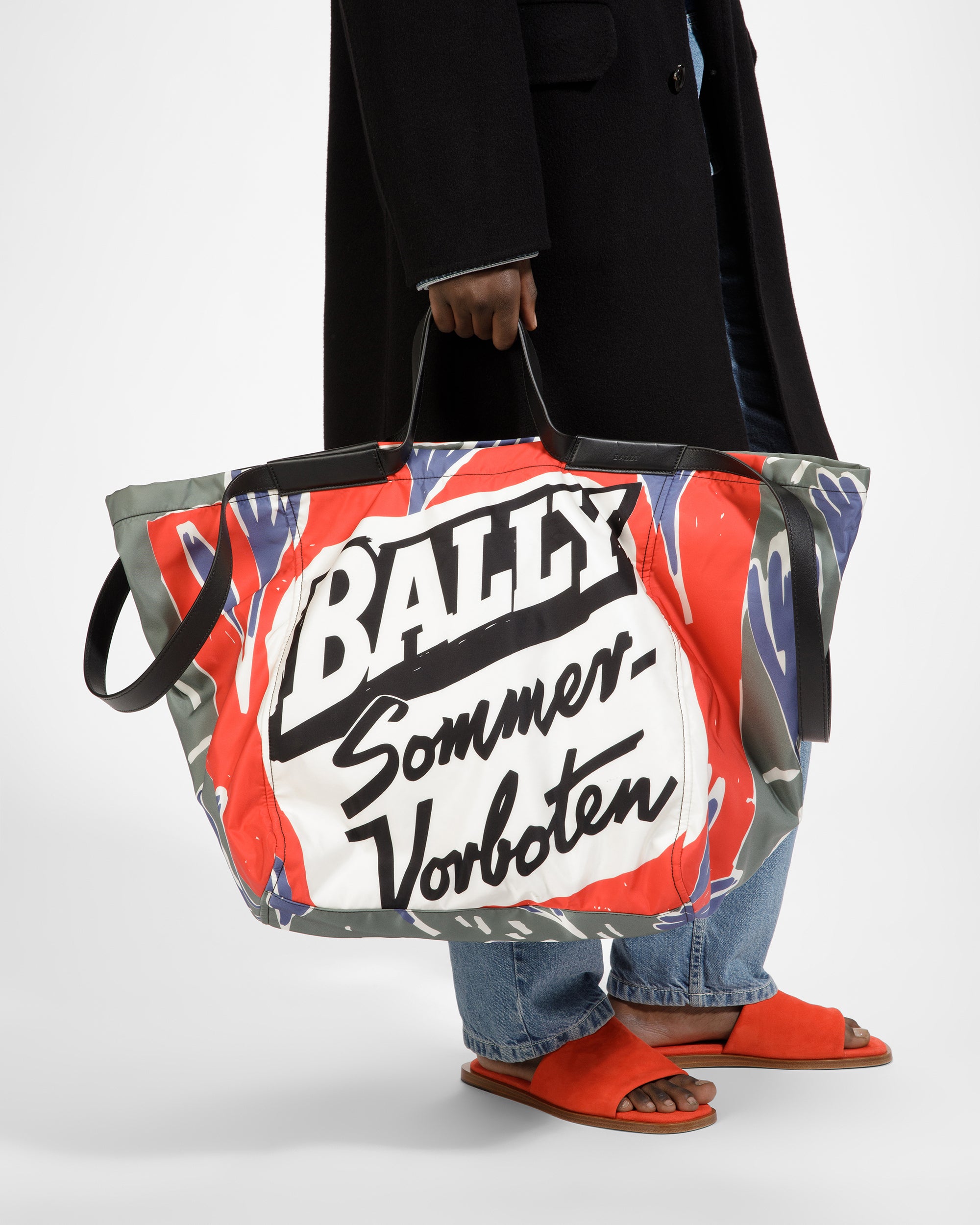 Billboard Nylon And Fabric Tote In Sage - Men's - Bally - 10