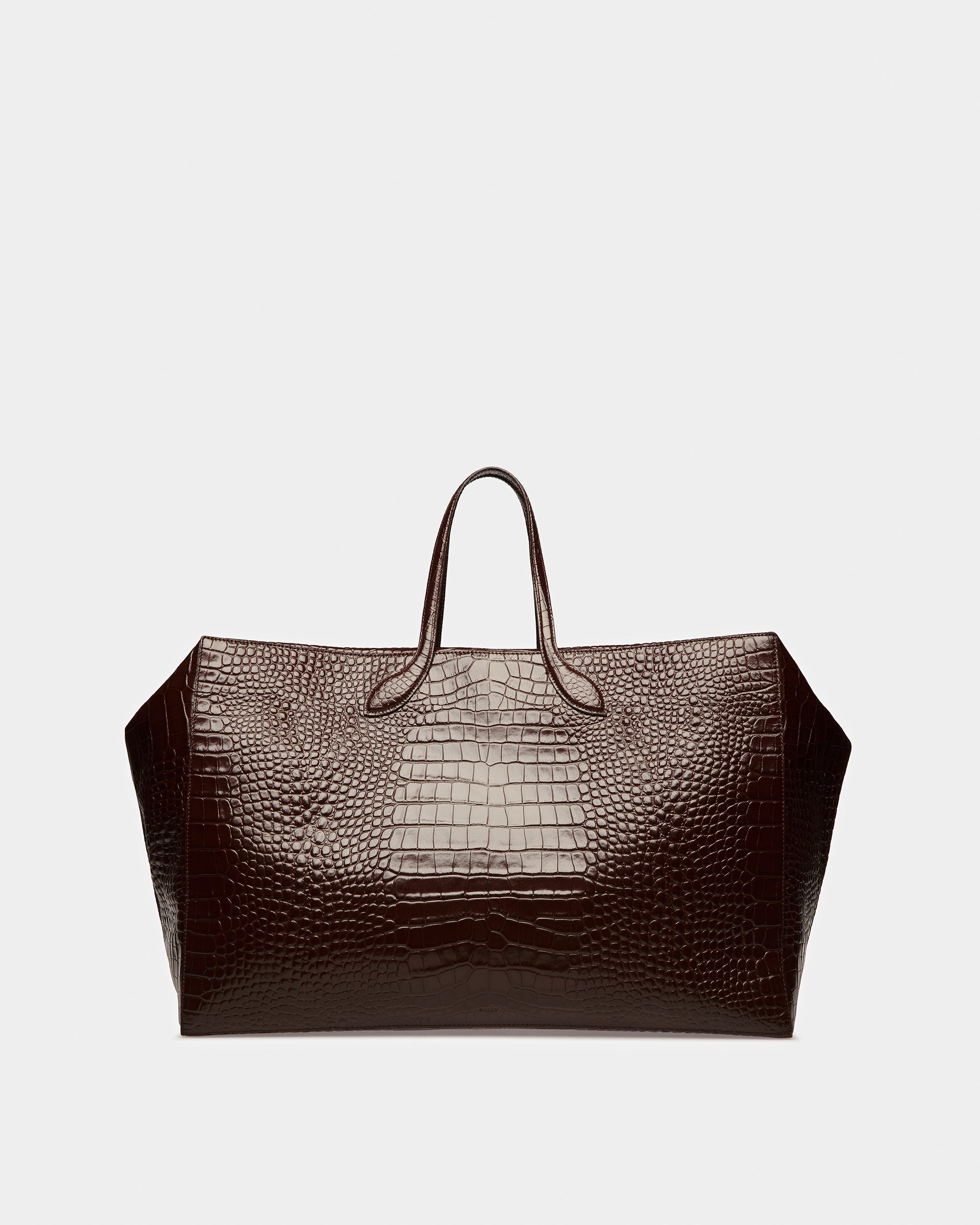 Cal Large Weekender In Crocodile Embossed - Men's - Bally - 03
