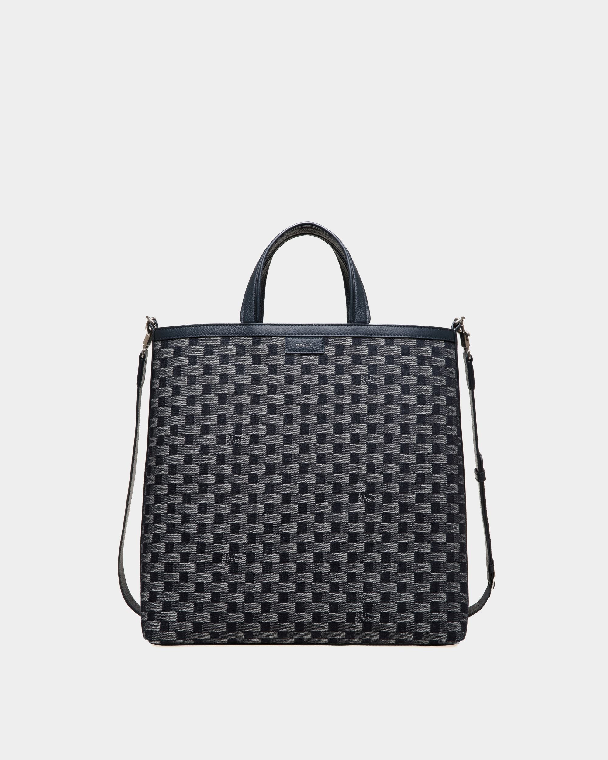 Pennant Tote Bag in Denim - Men's - Bally - 01