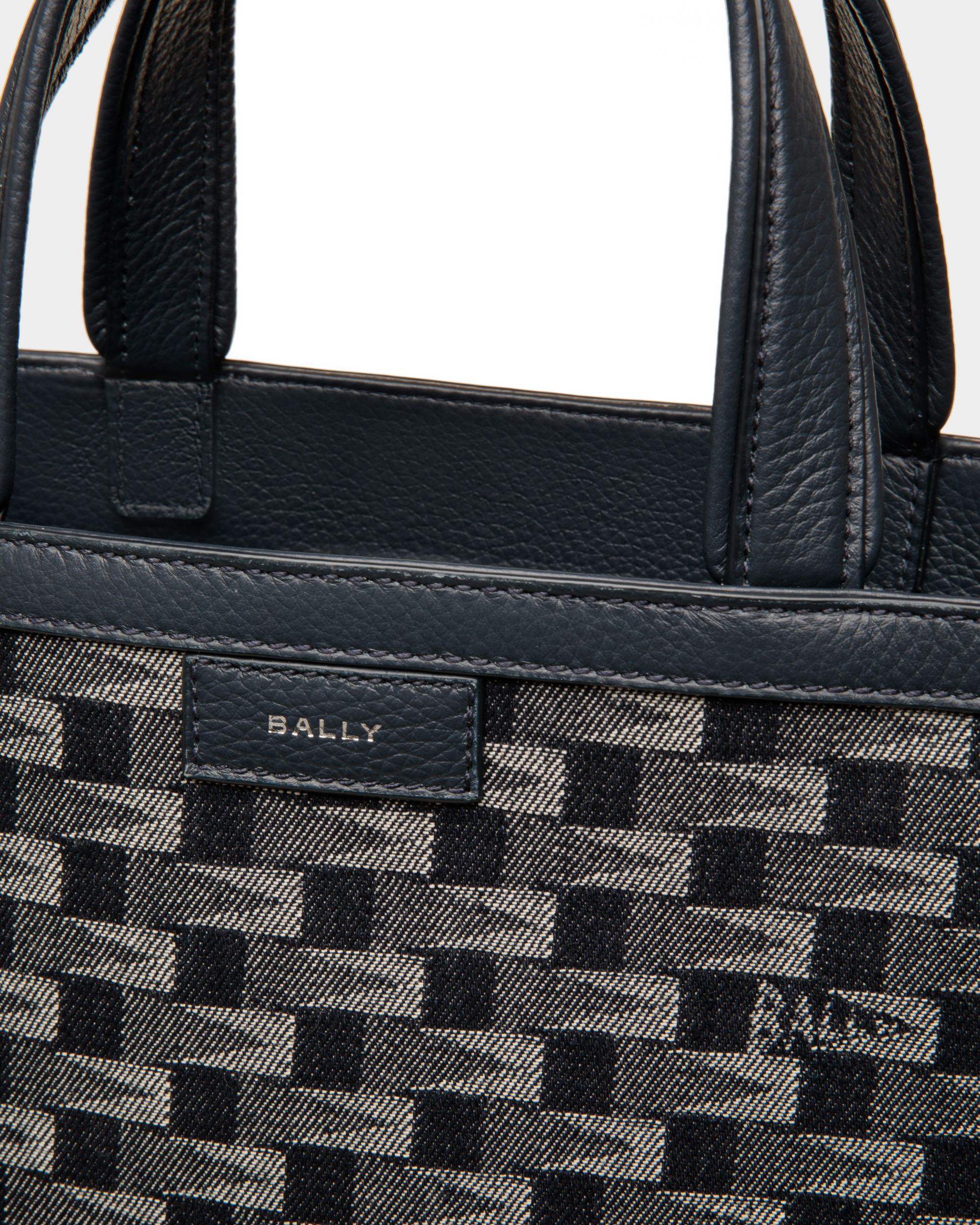 Pennant Tote Bag in Denim - Men's - Bally - 05