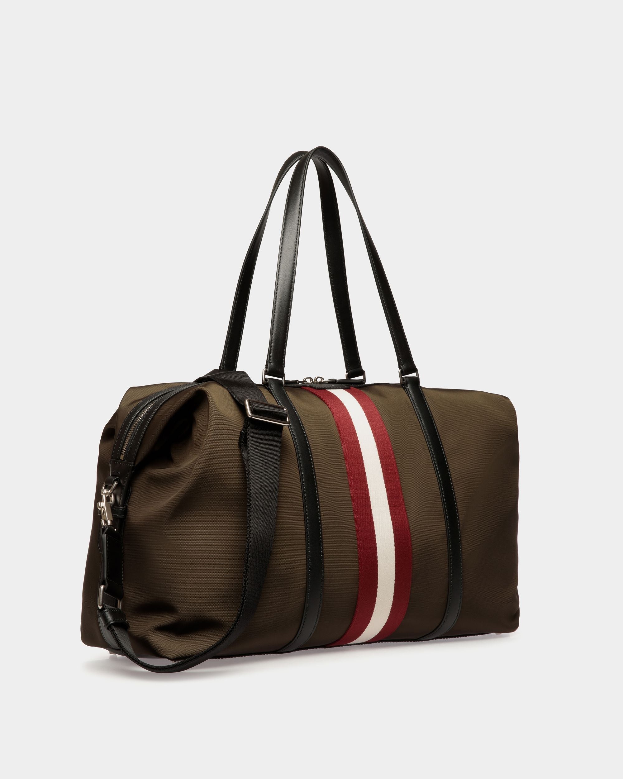Code Weekender In Military Green Nylon - Men's - Bally - 04