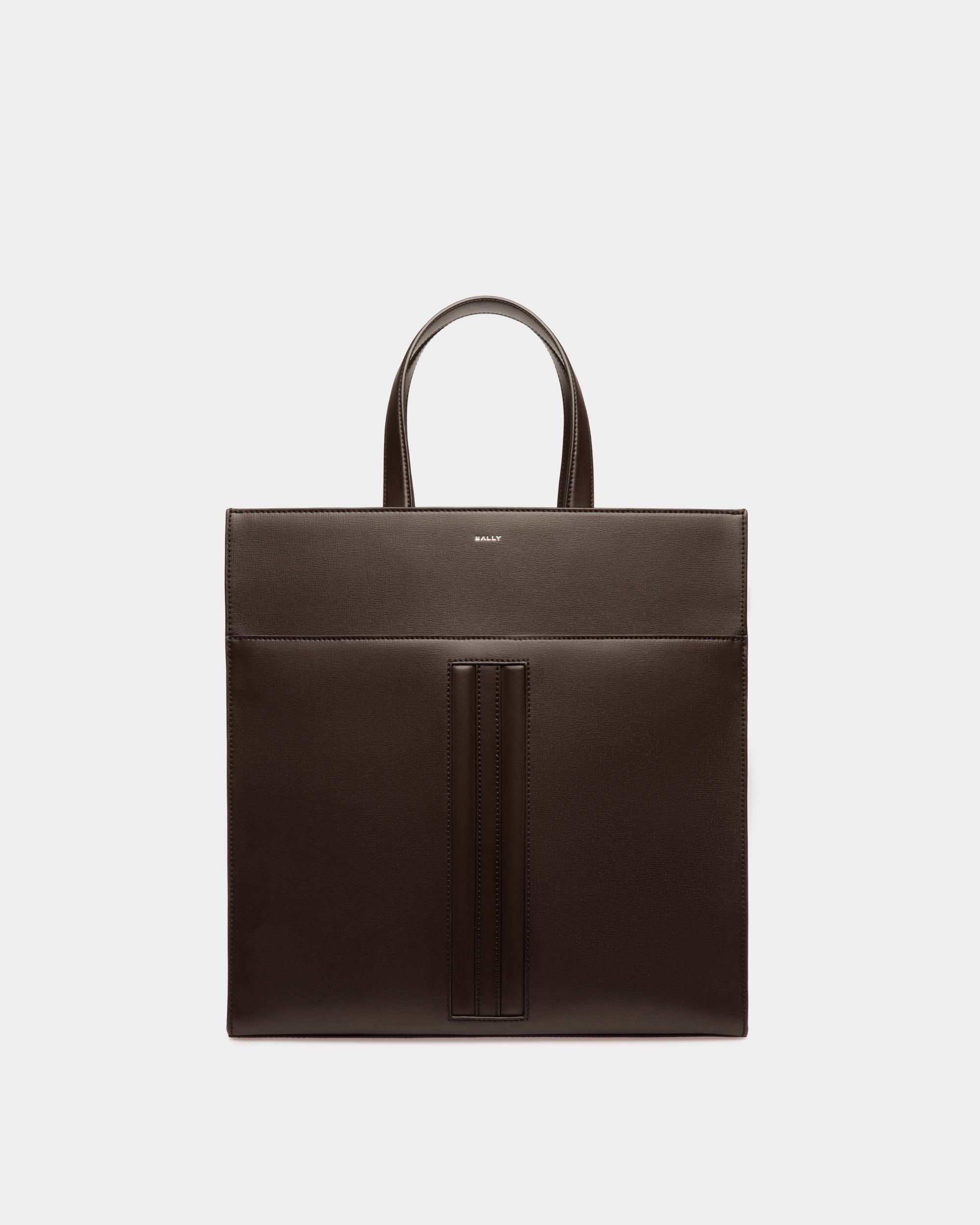 Mythos Tote in Ebano Recycled Leather - Men's - Bally - 01