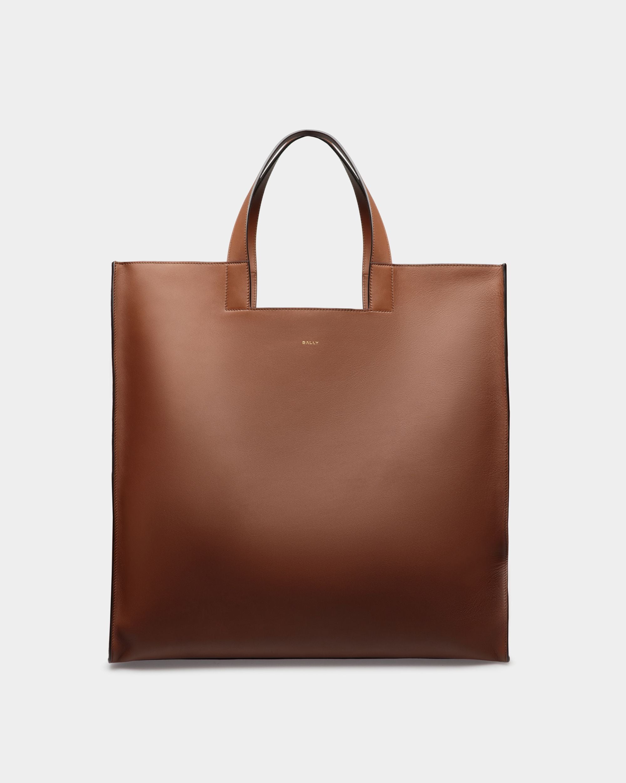 Easy Bally Tote In Brown Leather - Men's - Bally - 01