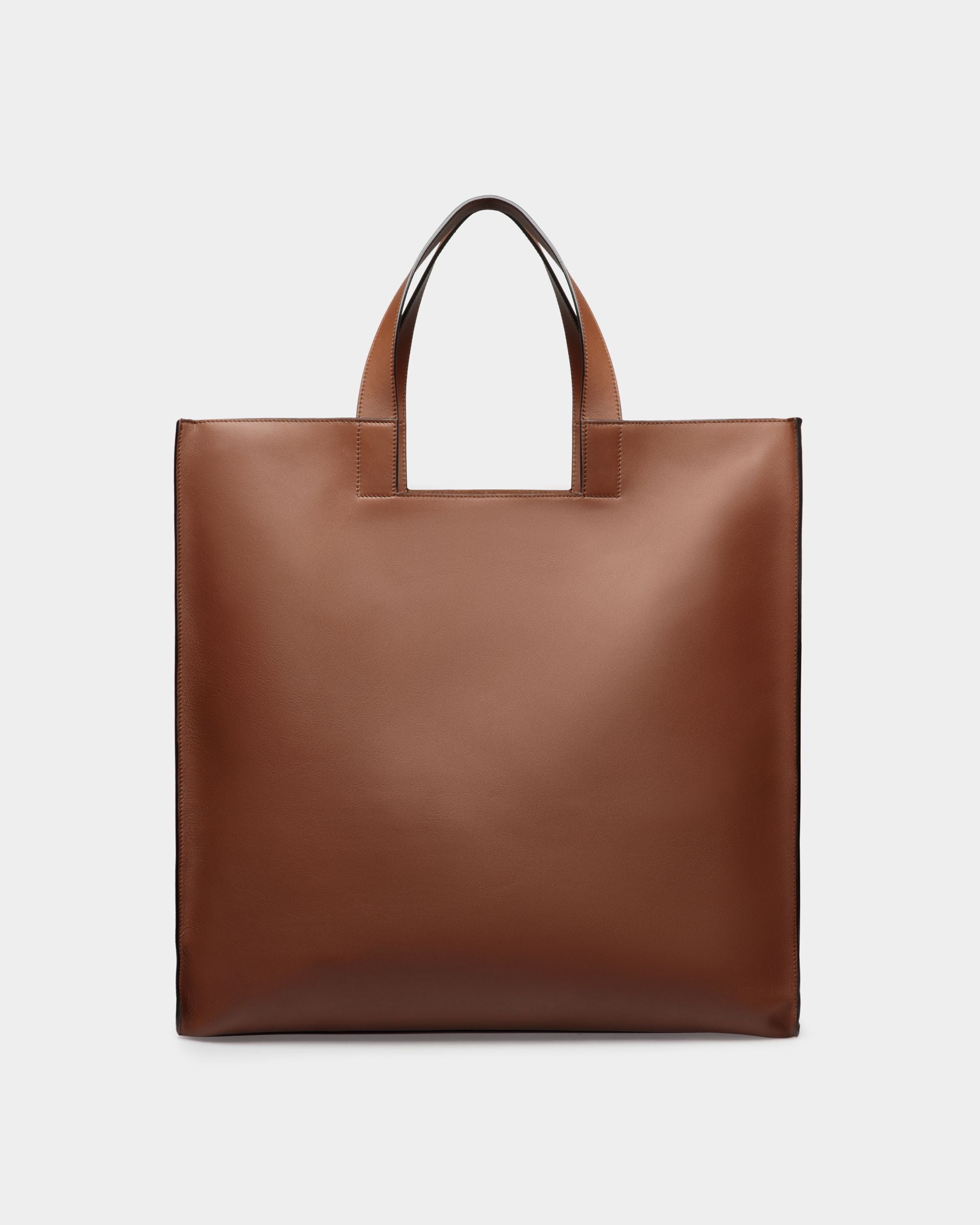 Easy Bally Tote In Brown Leather - Men's - Bally - 03
