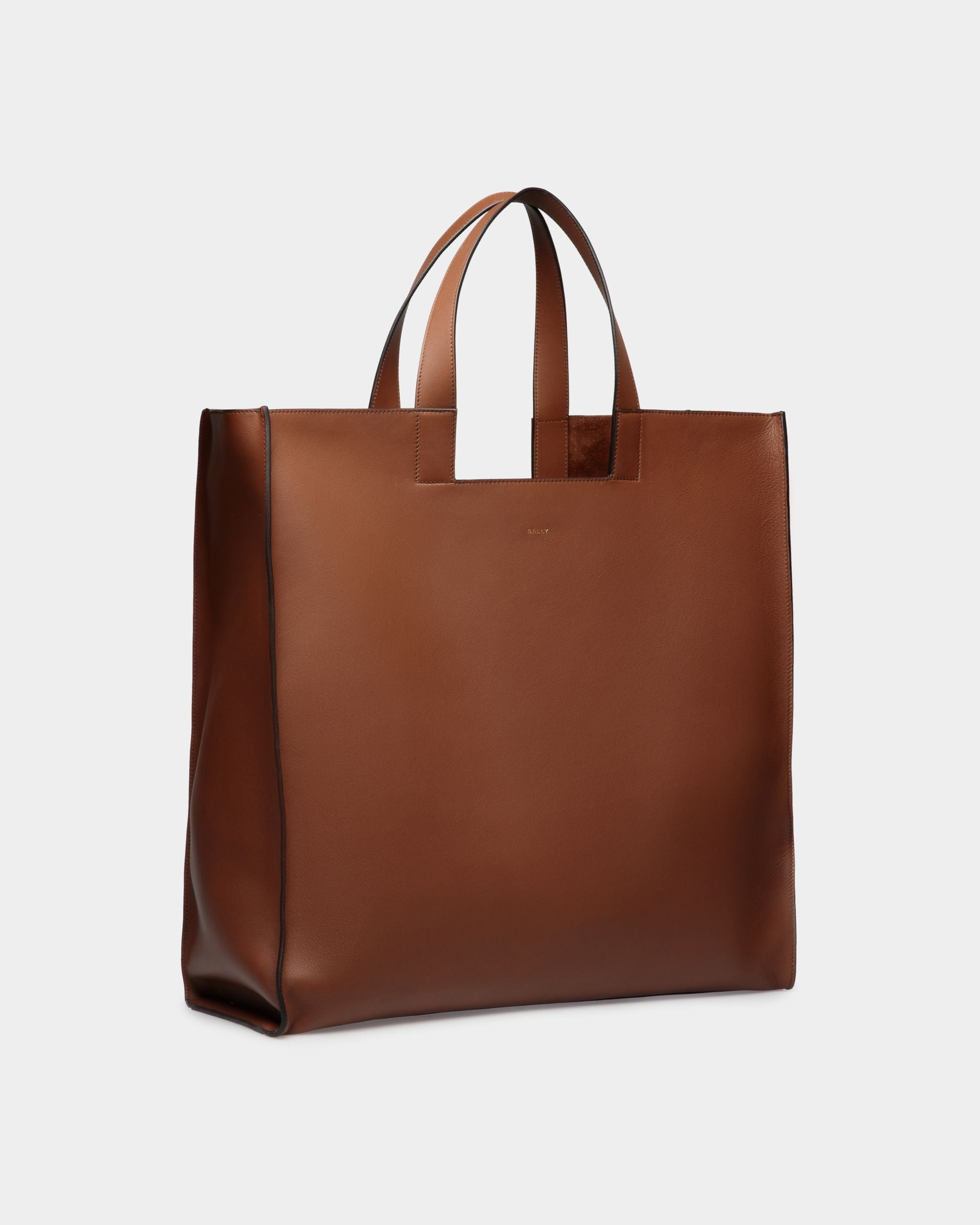 Easy Bally Tote In Brown Leather - Men's - Bally - 04