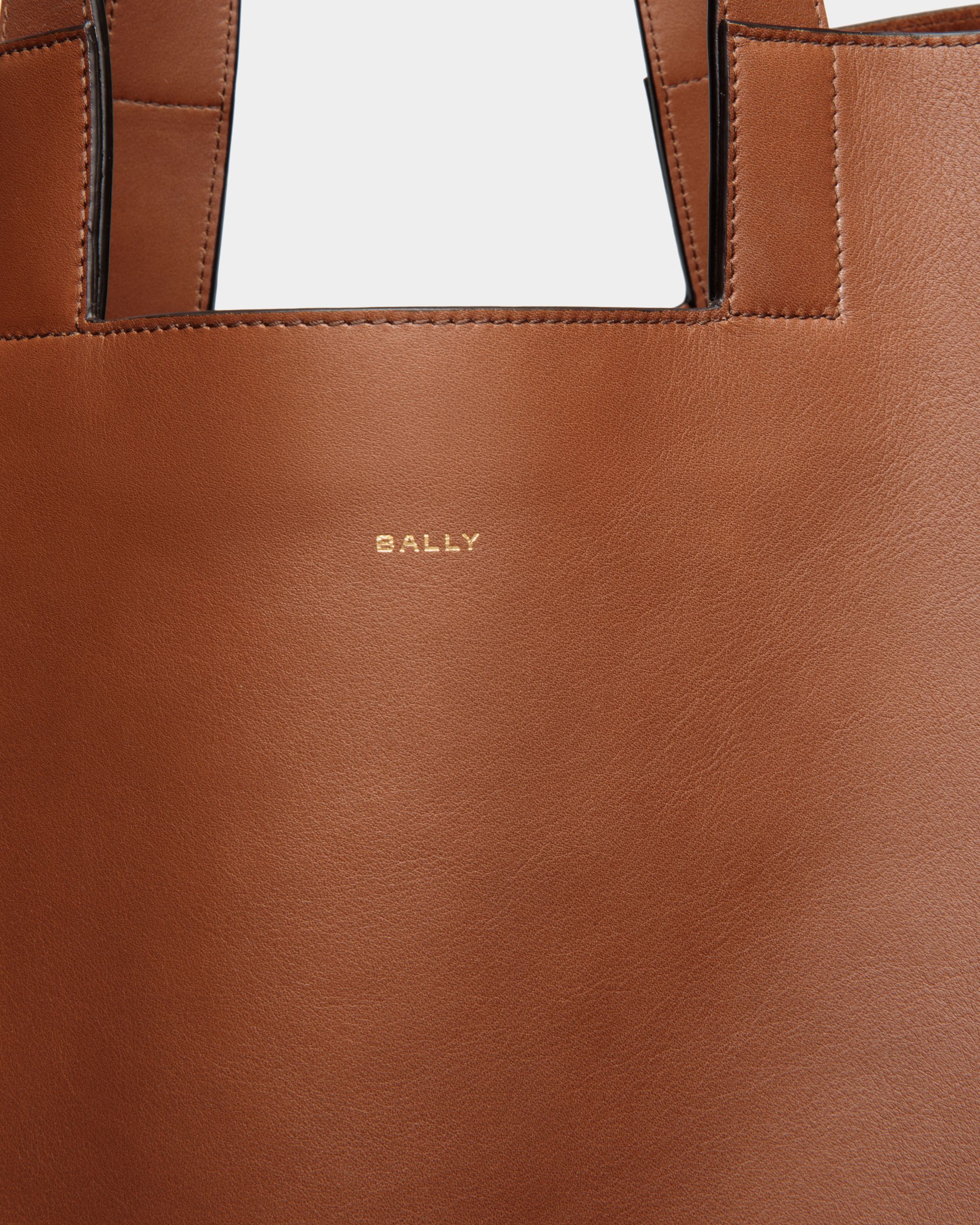 Easy Bally Tote In Brown Leather - Men's - Bally - 06