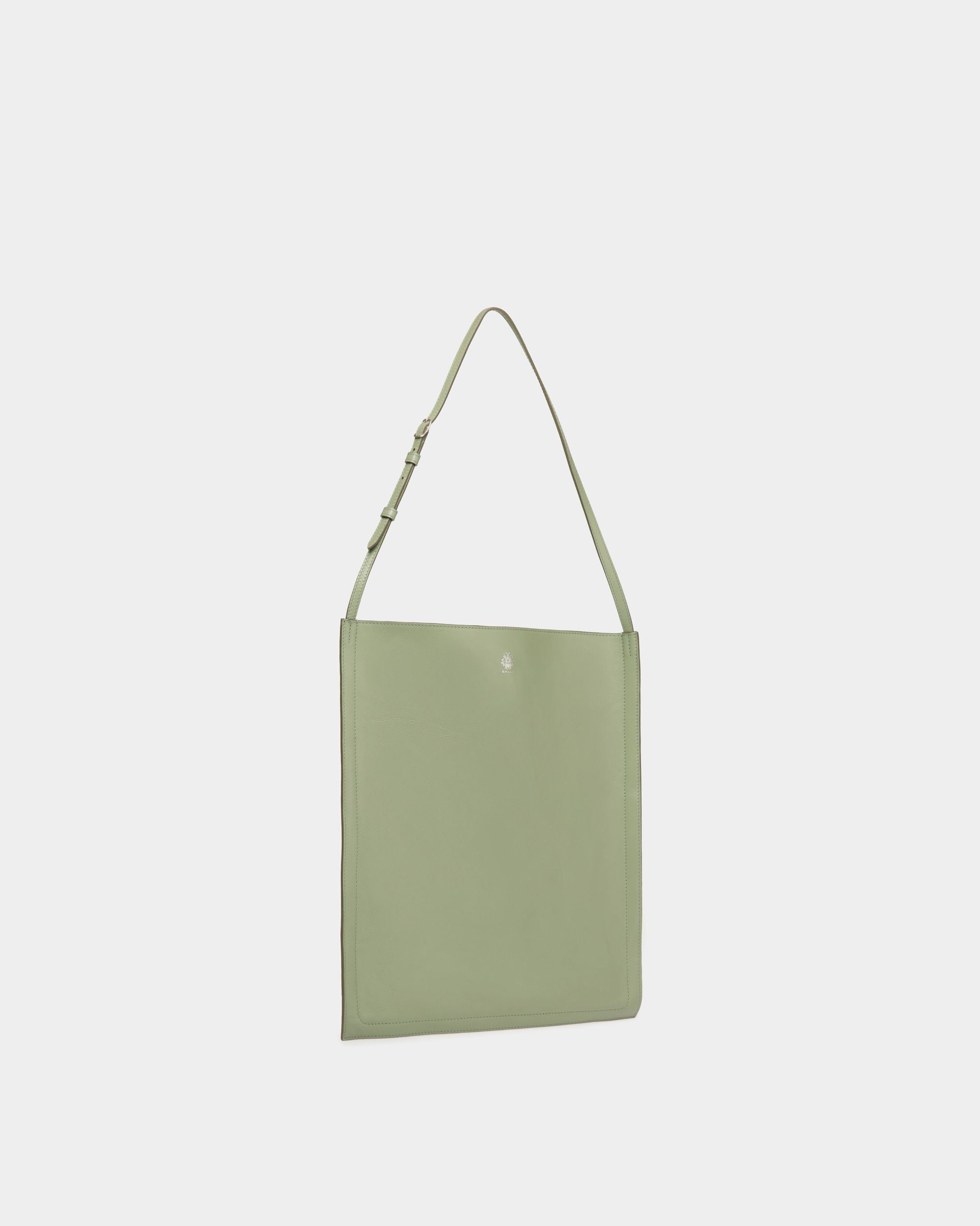 Beckett Tote in Olive Green Leather - Men's - Bally - 04