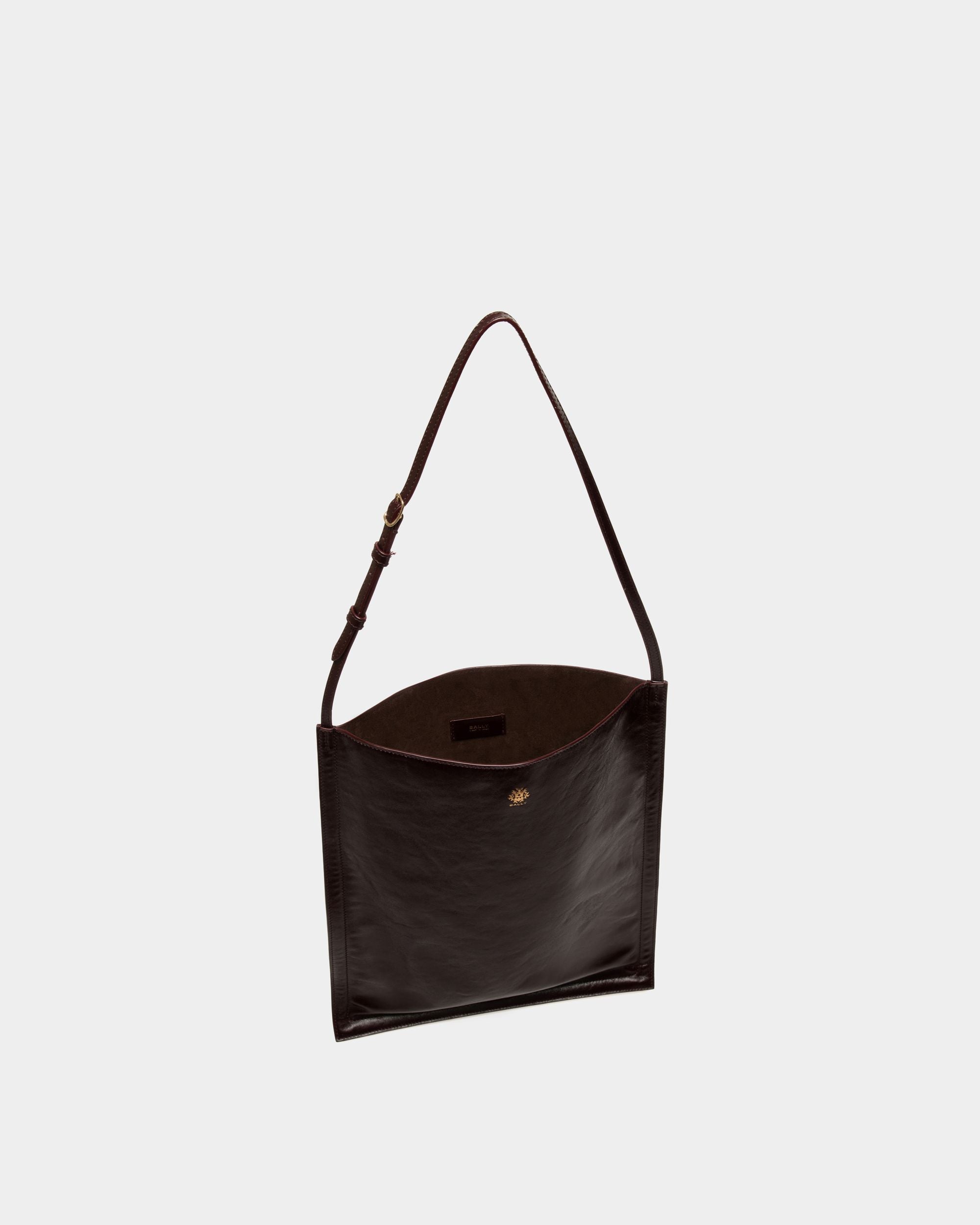 Beckett Tote in Deep Burgundy Leather - Men's - Bally - 05
