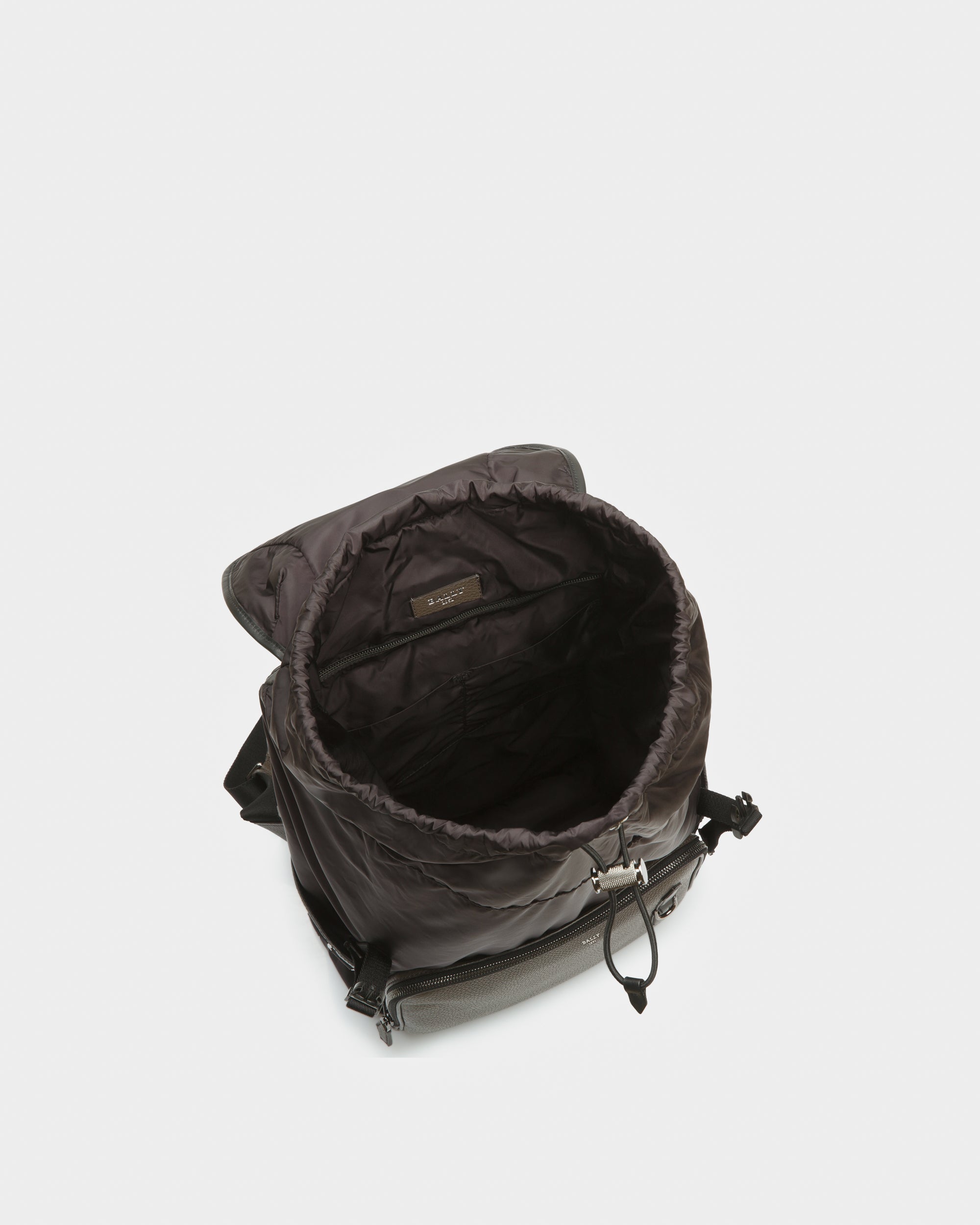 Bergmann Recycled Nylon Backpack In Black - Men's - Bally - 04