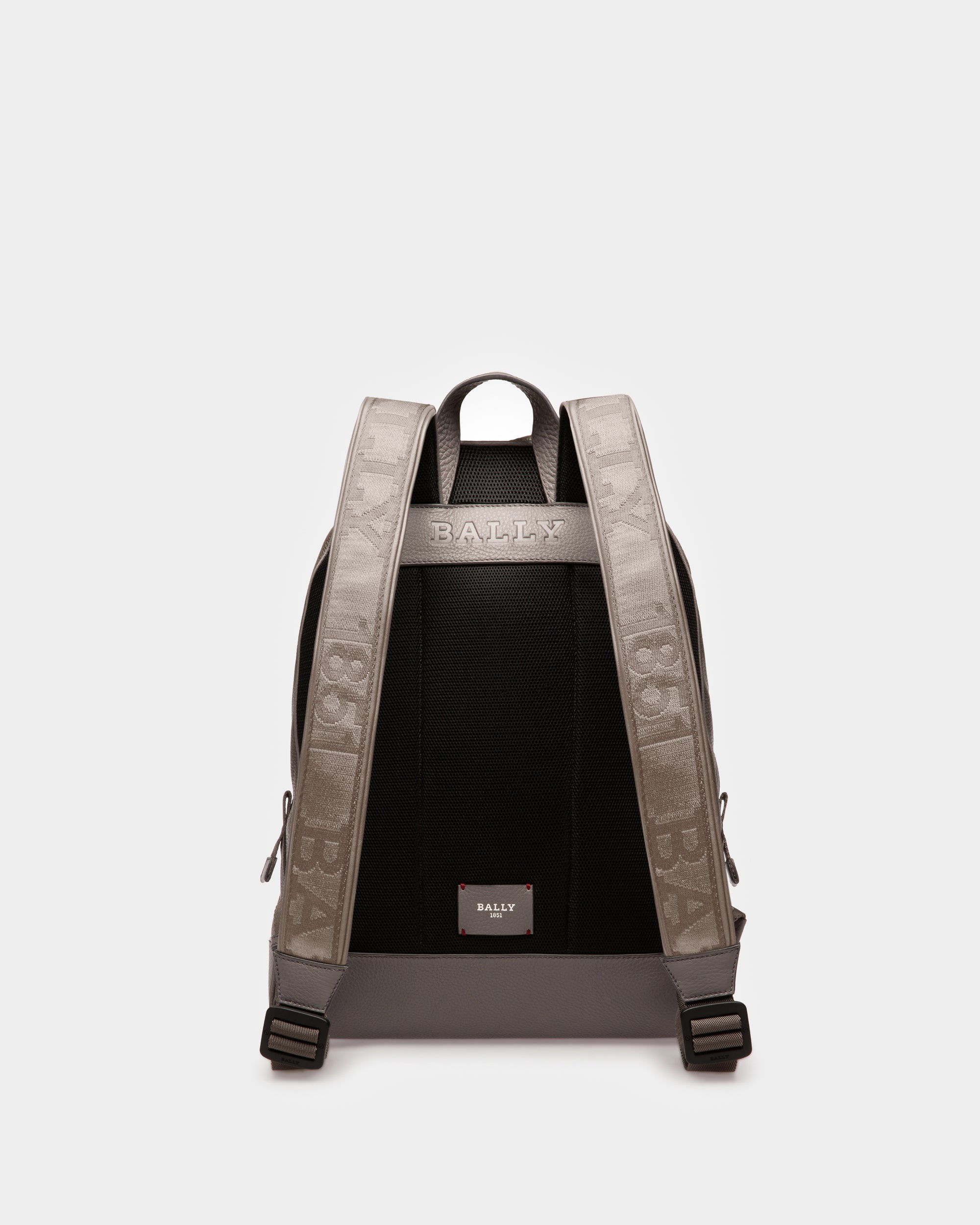 Harper Leather Backpack In Army Green - Men's - Bally - 03