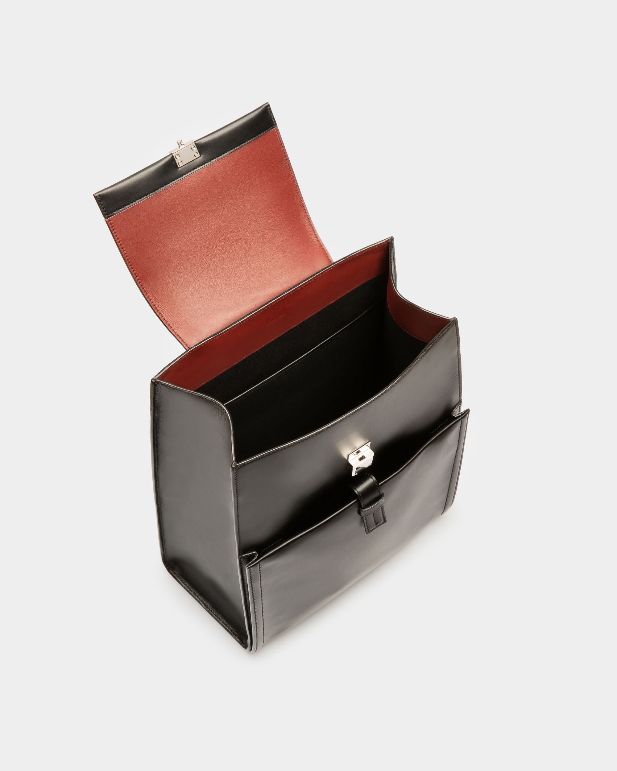 Shonny Leather Backpack In Black - Men's - Bally - 03