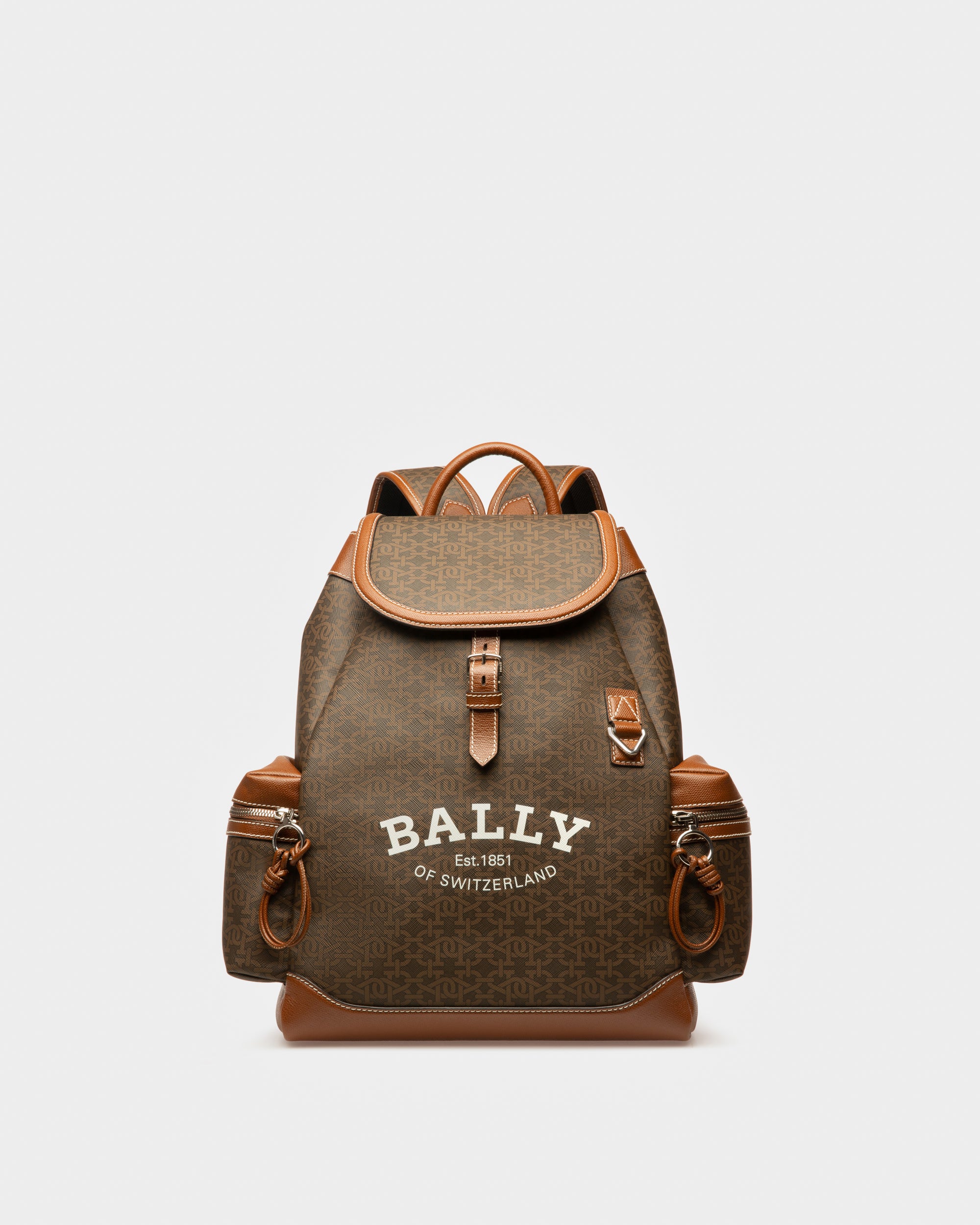 Cliford Small Tpu Backpack In Brown - Men's - Bally - 01