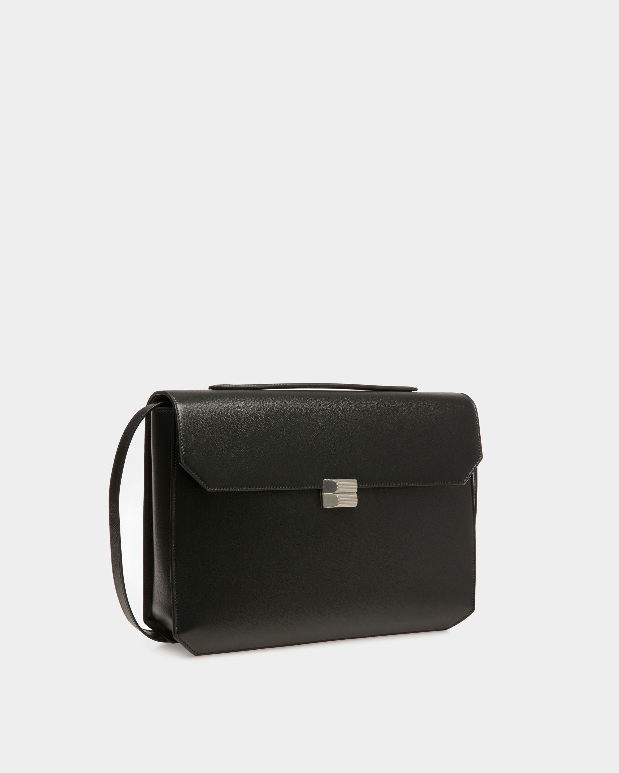 Banque Business Bag In Black Leather - Men's - Bally - 04