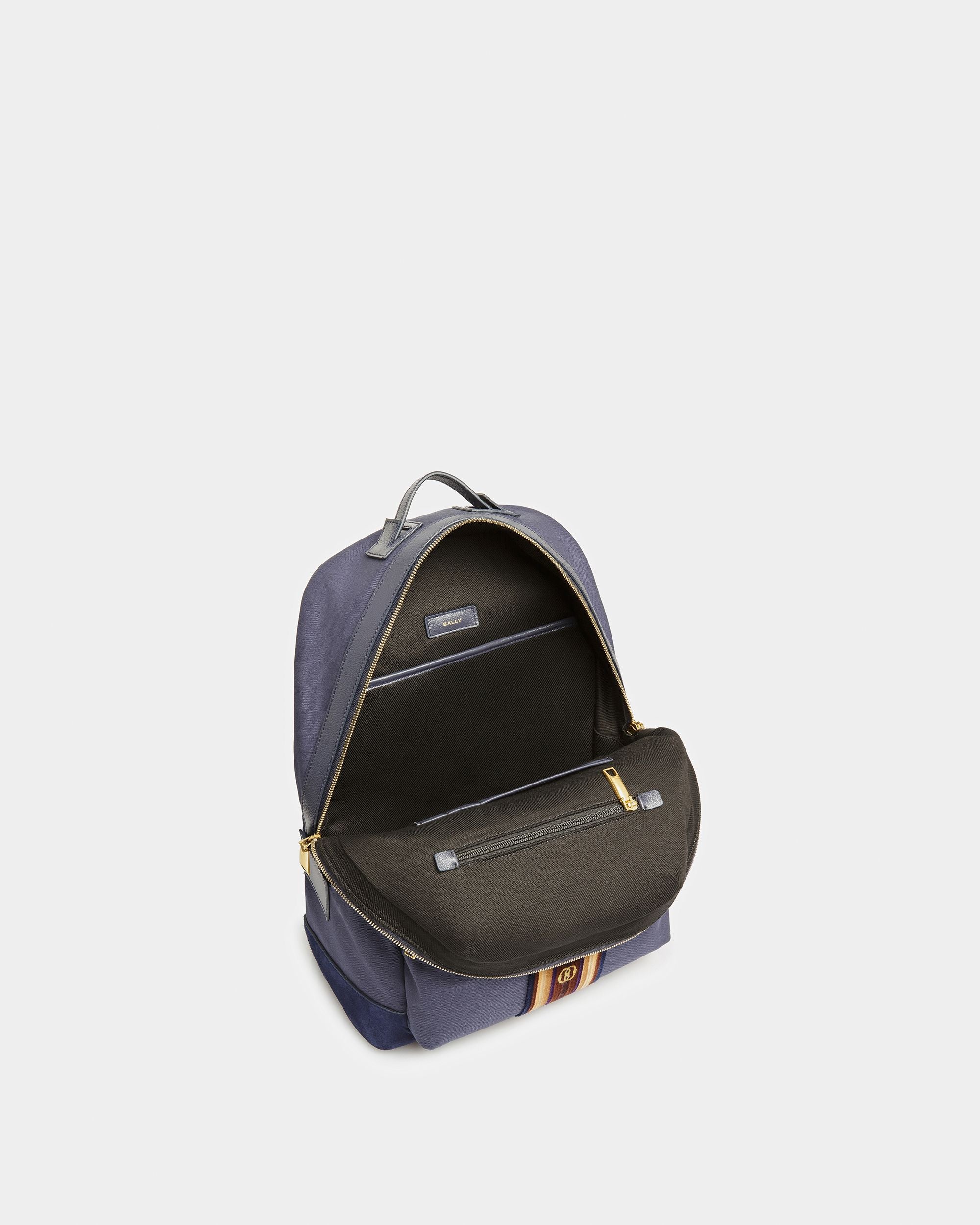 Gare Backpack In Marine Fabric - Men's - Bally - 04