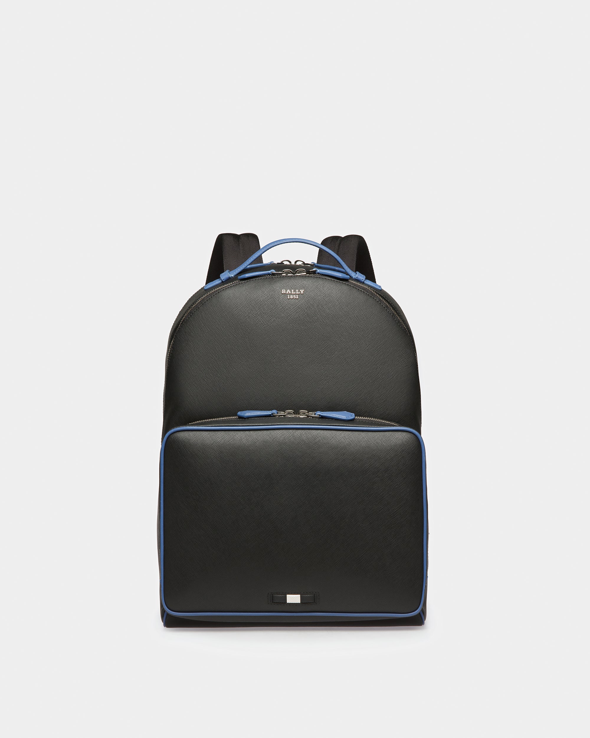 Mavrick Backpack In Black And Blue Neon - Men's - Bally - 01