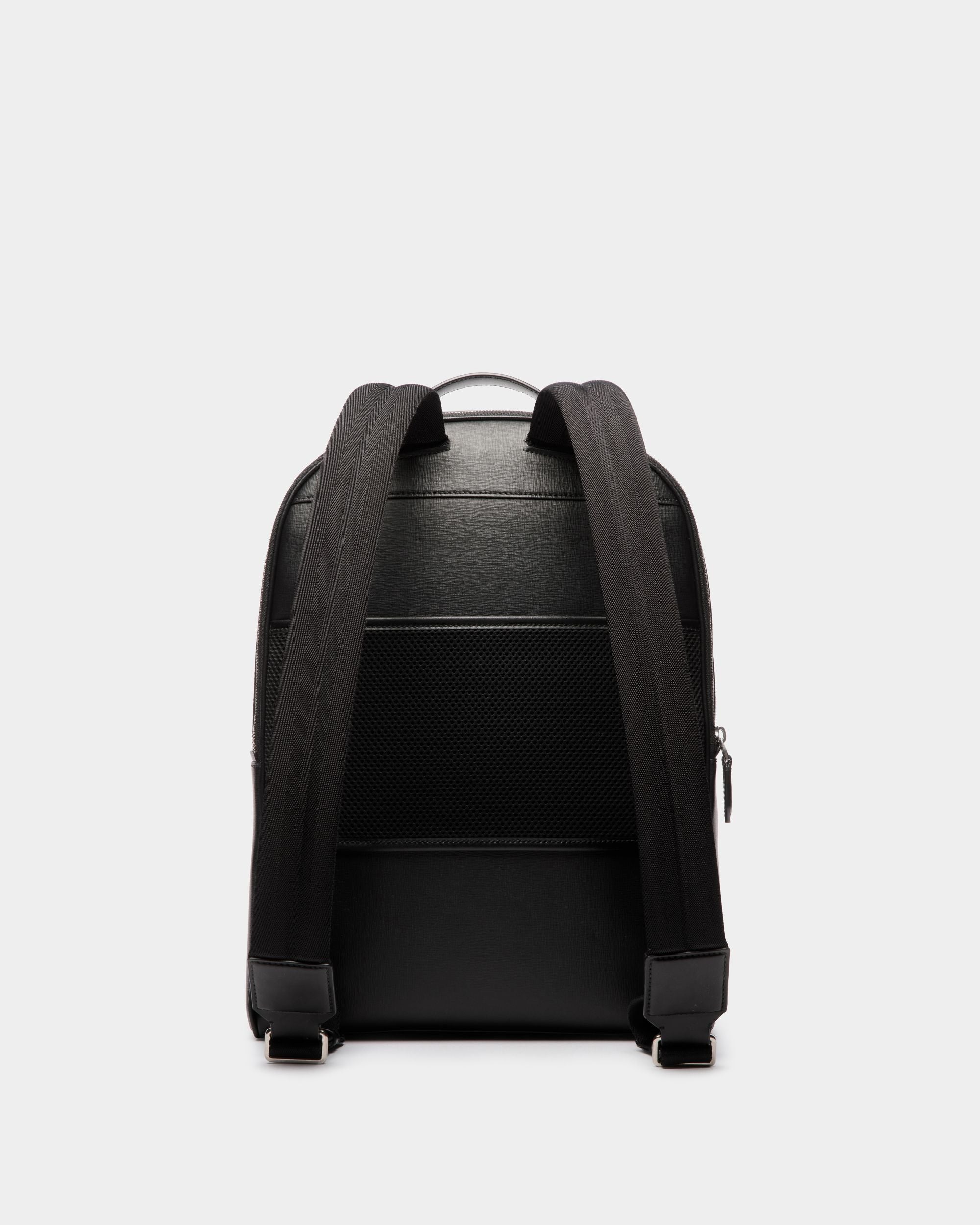 Mythos Backpack In Black Recycled Leather - Men's - Bally - 03