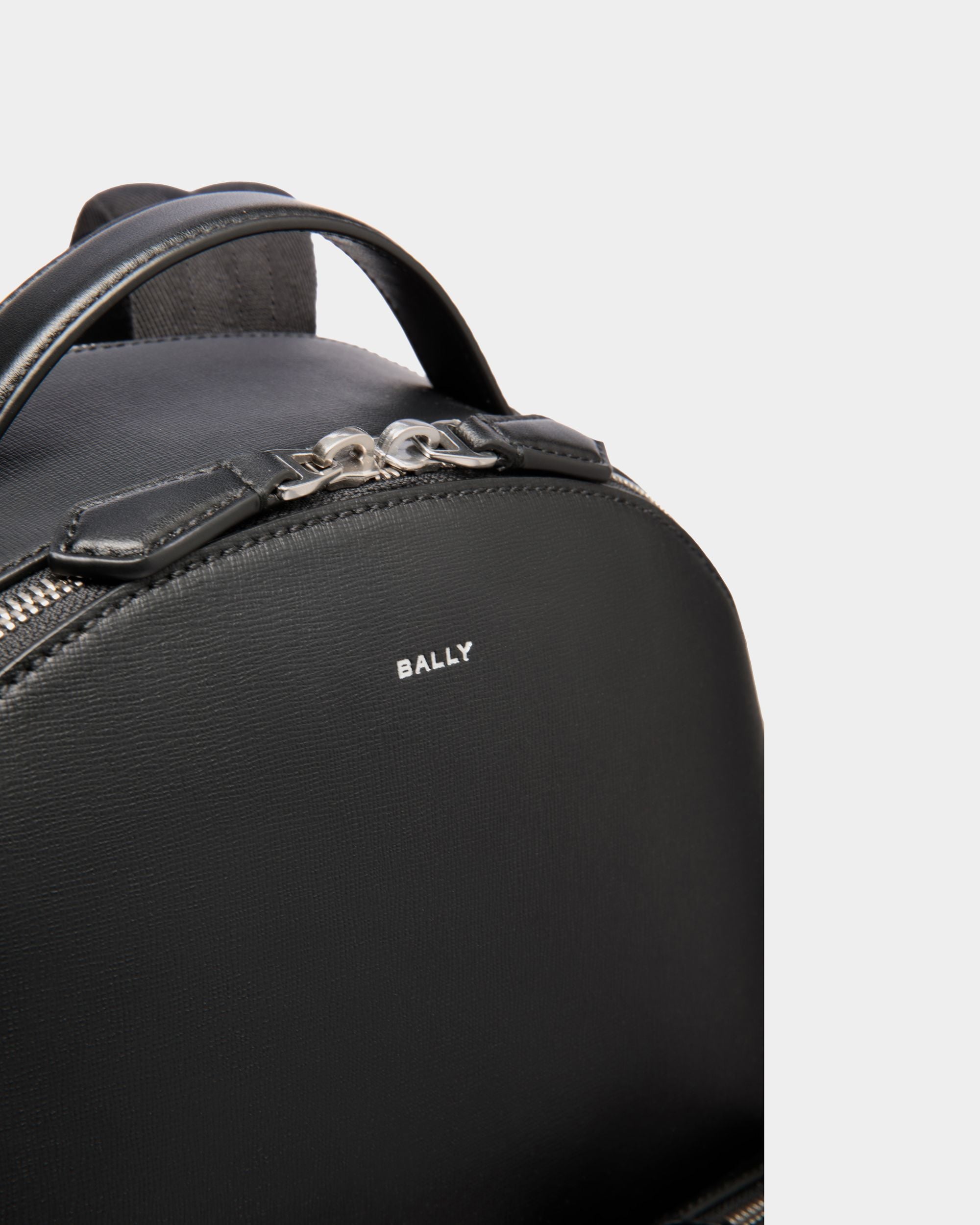 Mythos Backpack In Black Recycled Leather - Men's - Bally - 05
