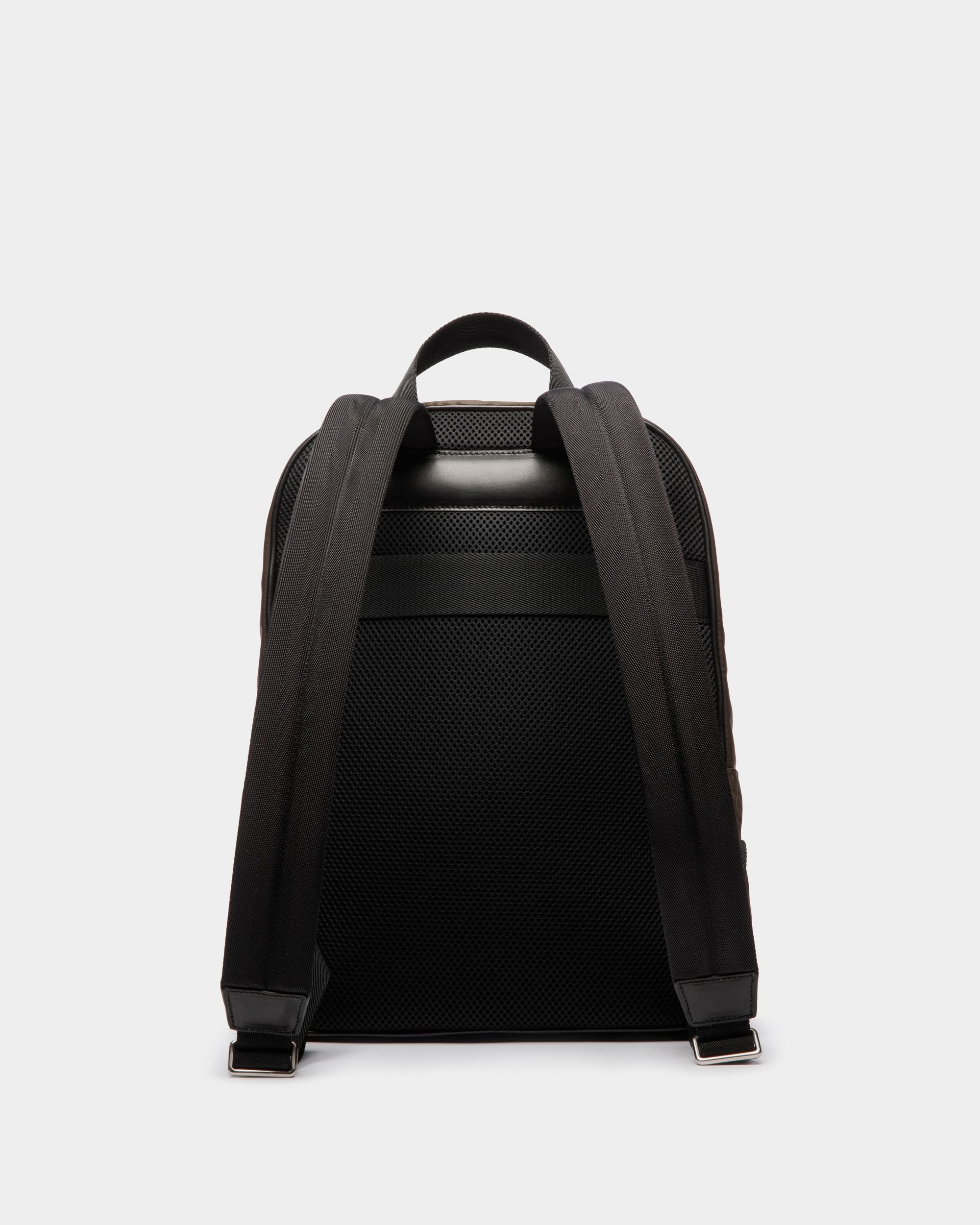 Code Backpack In Military Green Nylon - Men's - Bally - 02
