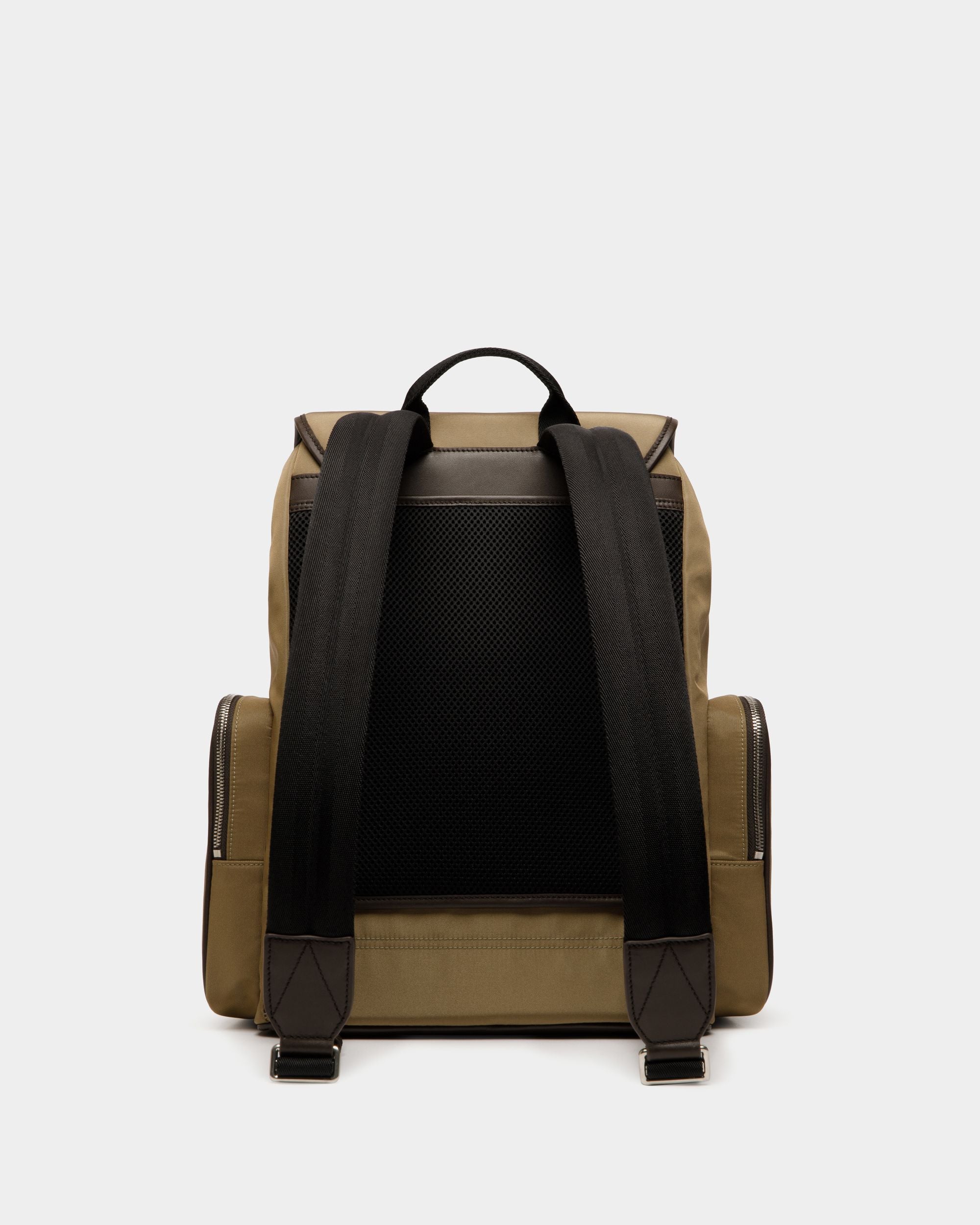 Code Backpack in Camel Nylon - Men's - Bally - 02