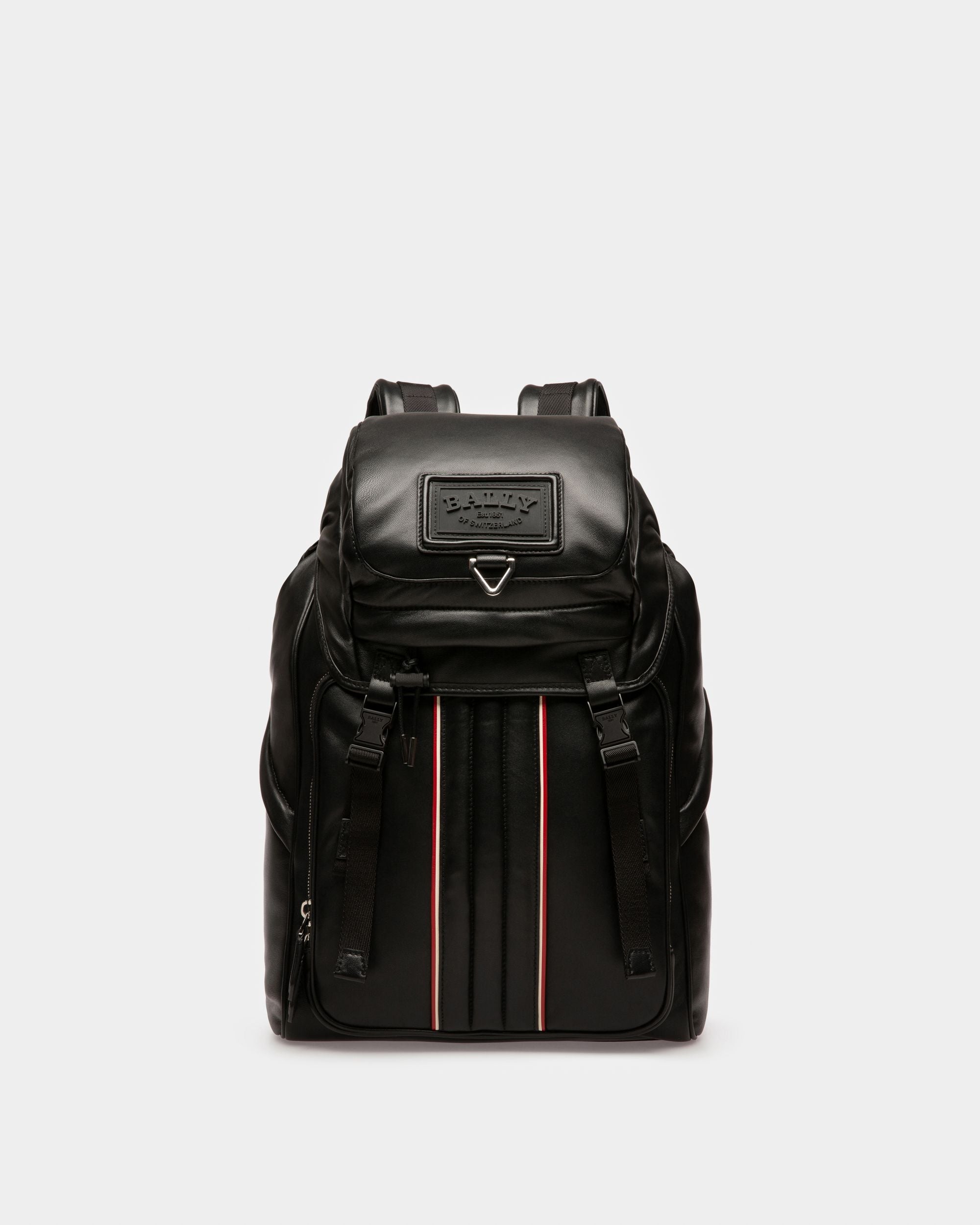 Athor Leather Backpack In Black - Men's - Bally - 01