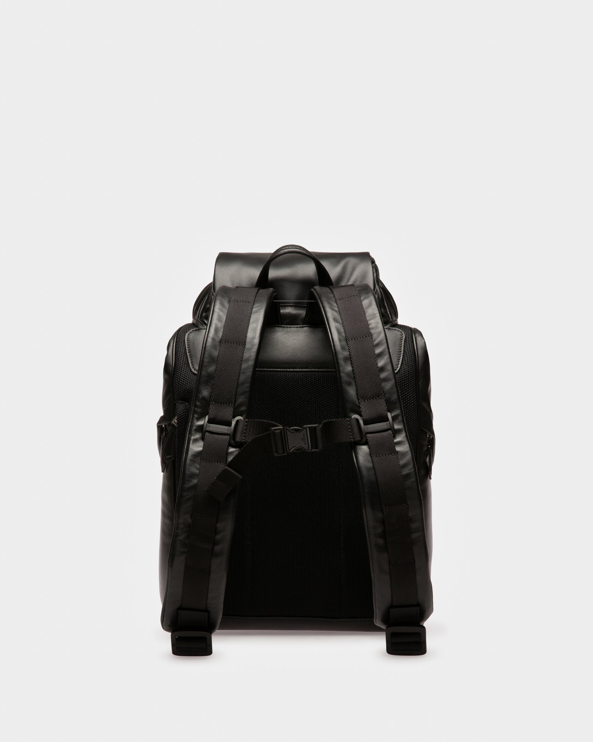 Athor Leather Backpack In Black - Men's - Bally - 03