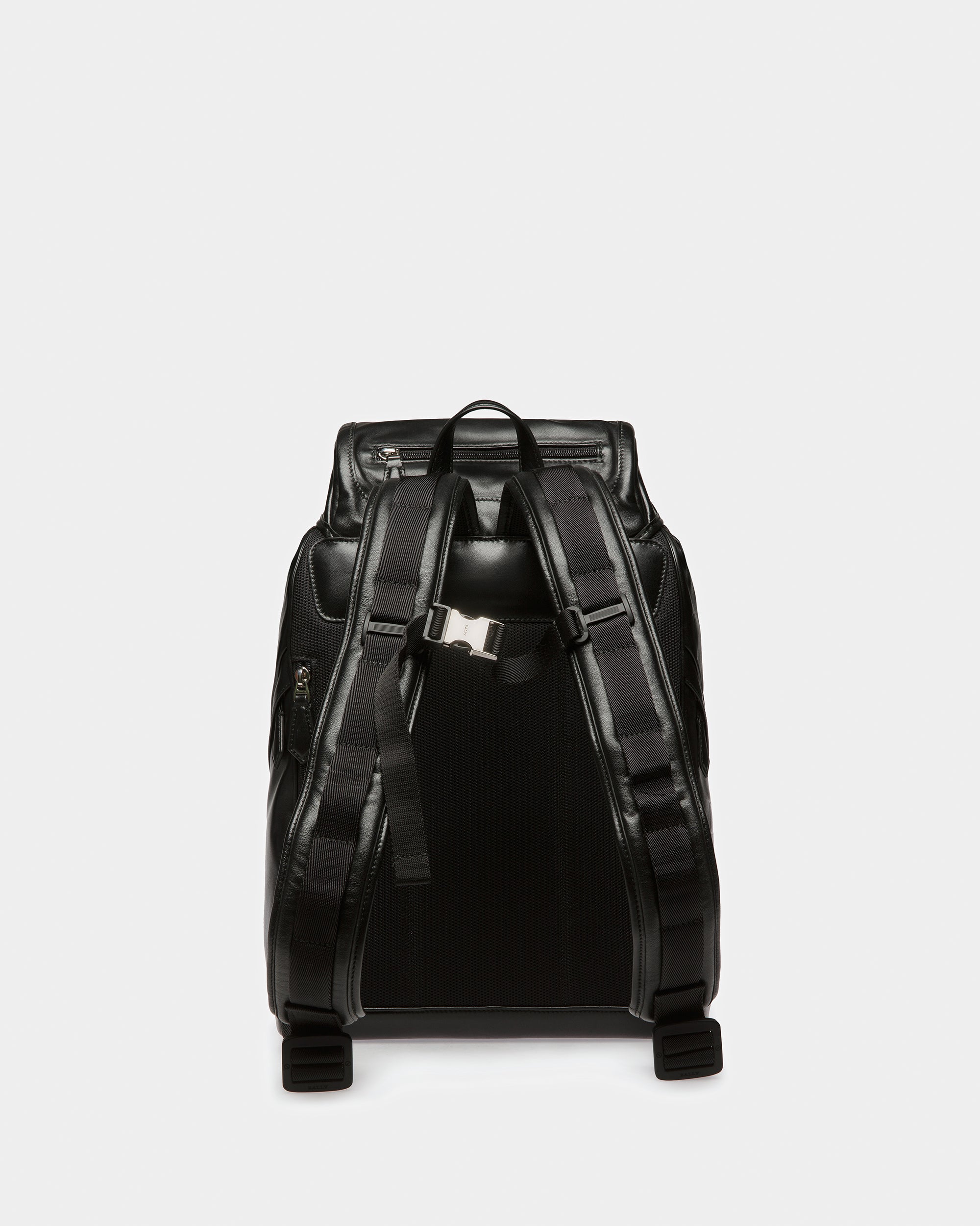 Athor Leather Backpack In Black - Men's - Bally - 03